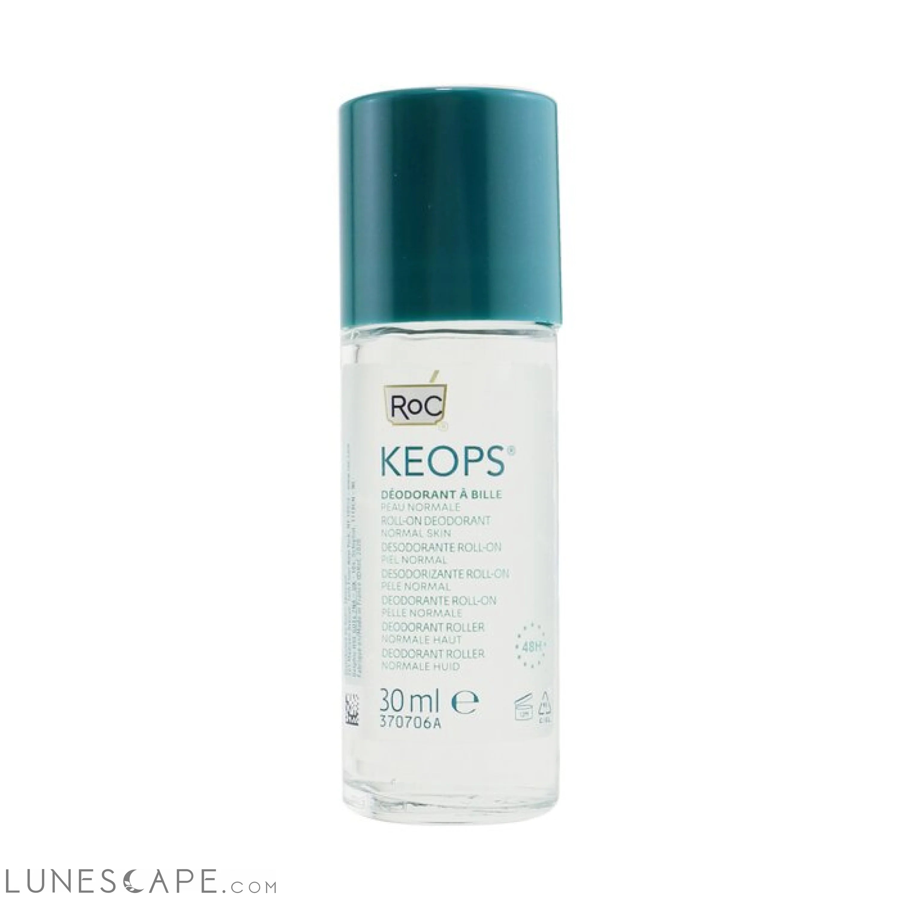 ROC - KEOPS Roll-On Deodorant 48H - Alcohol Free & Not Perfumed (Normal Skin) LUNESCAPE
