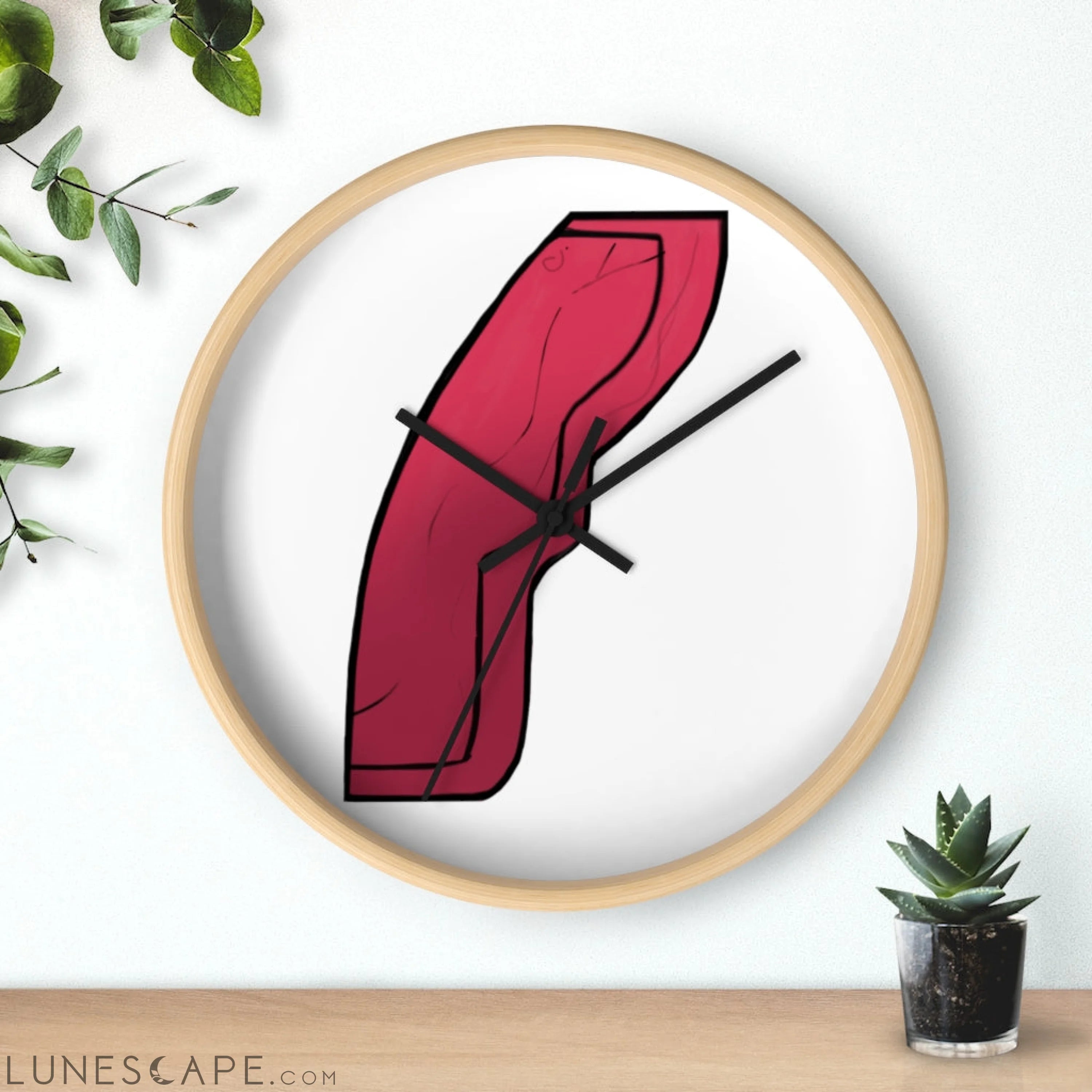 Rock Wall clock LUNESCAPE