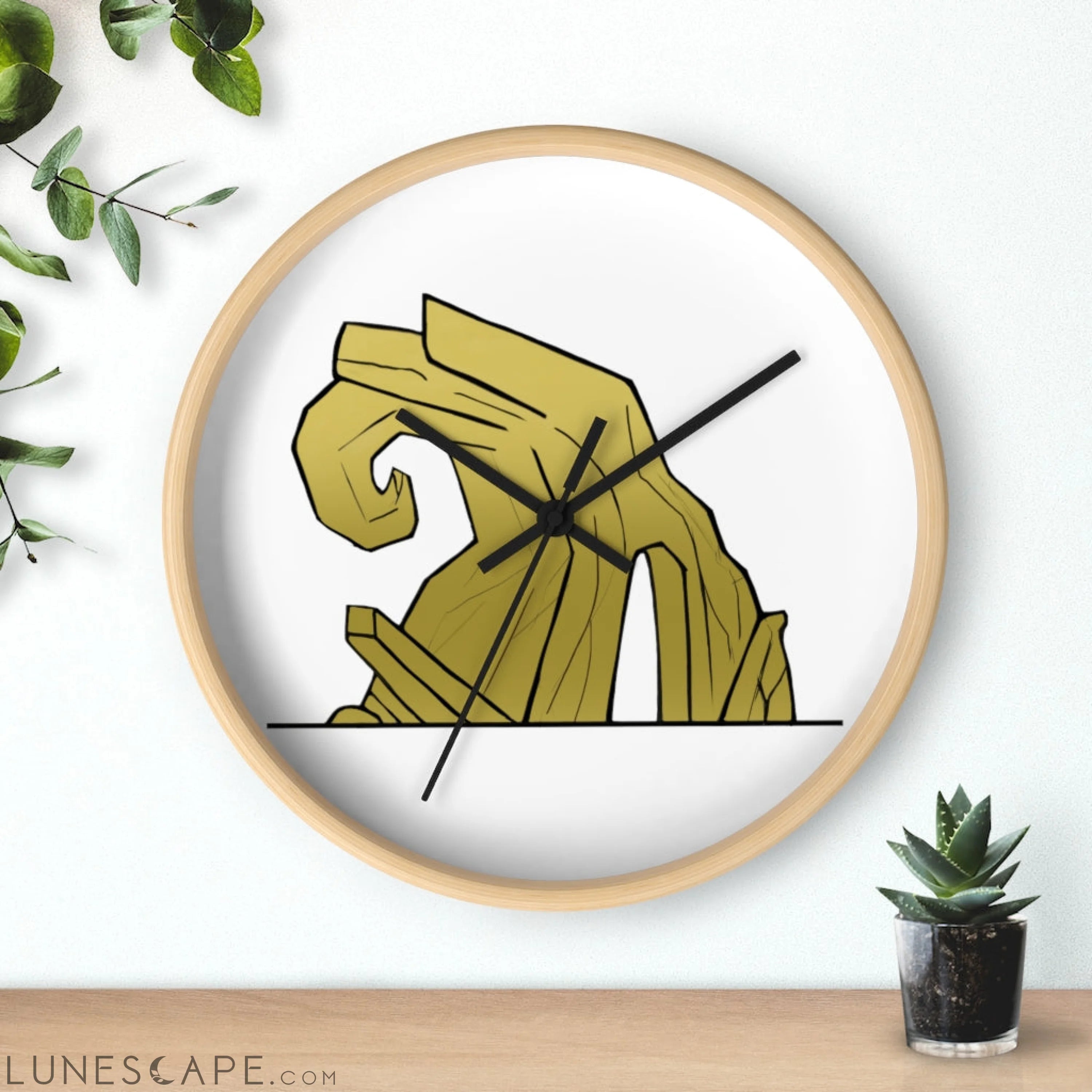 Rock Wall clock LUNESCAPE