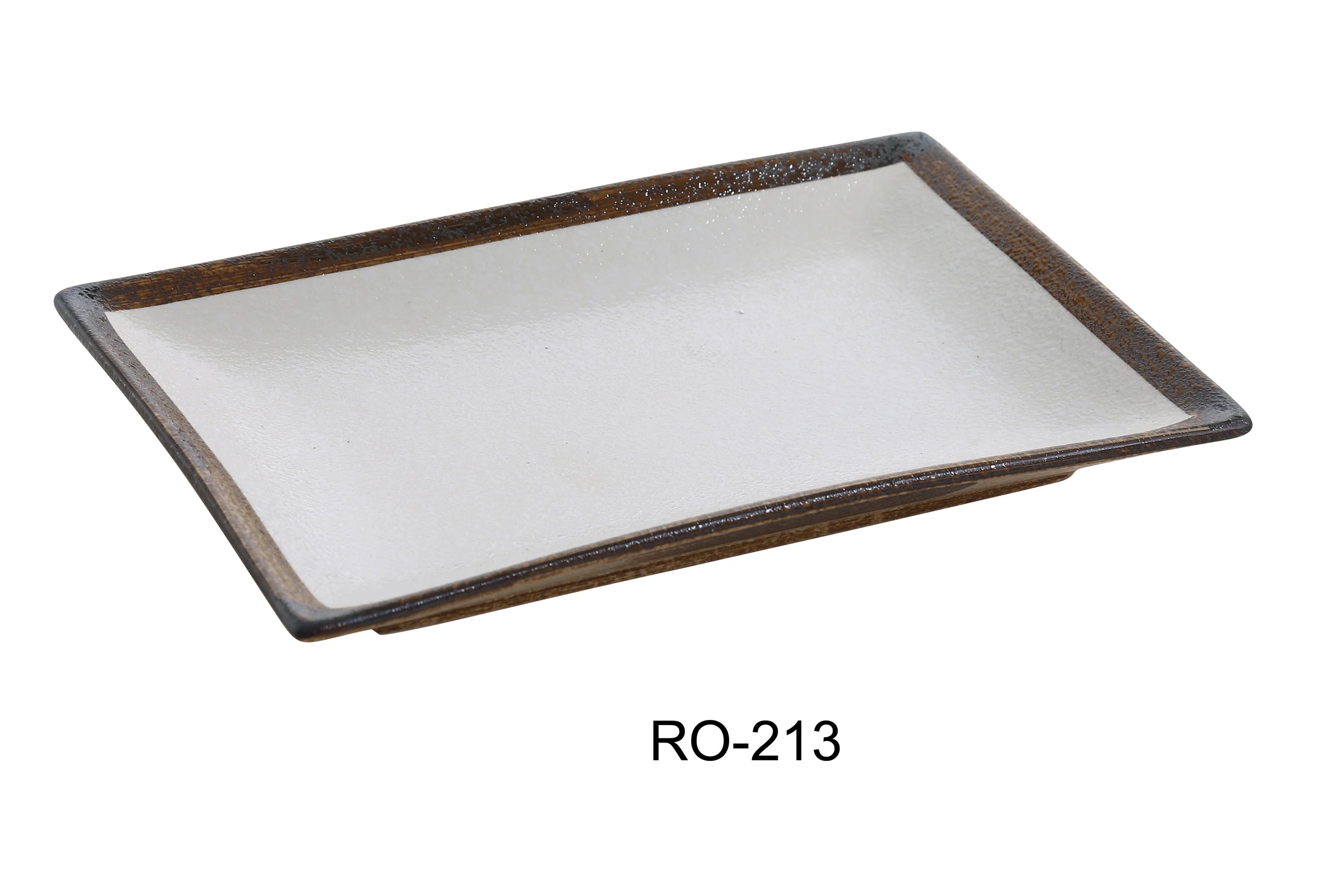 ROCKEYE Collection 12" RECTANGULAR PLATE LUNESCAPE