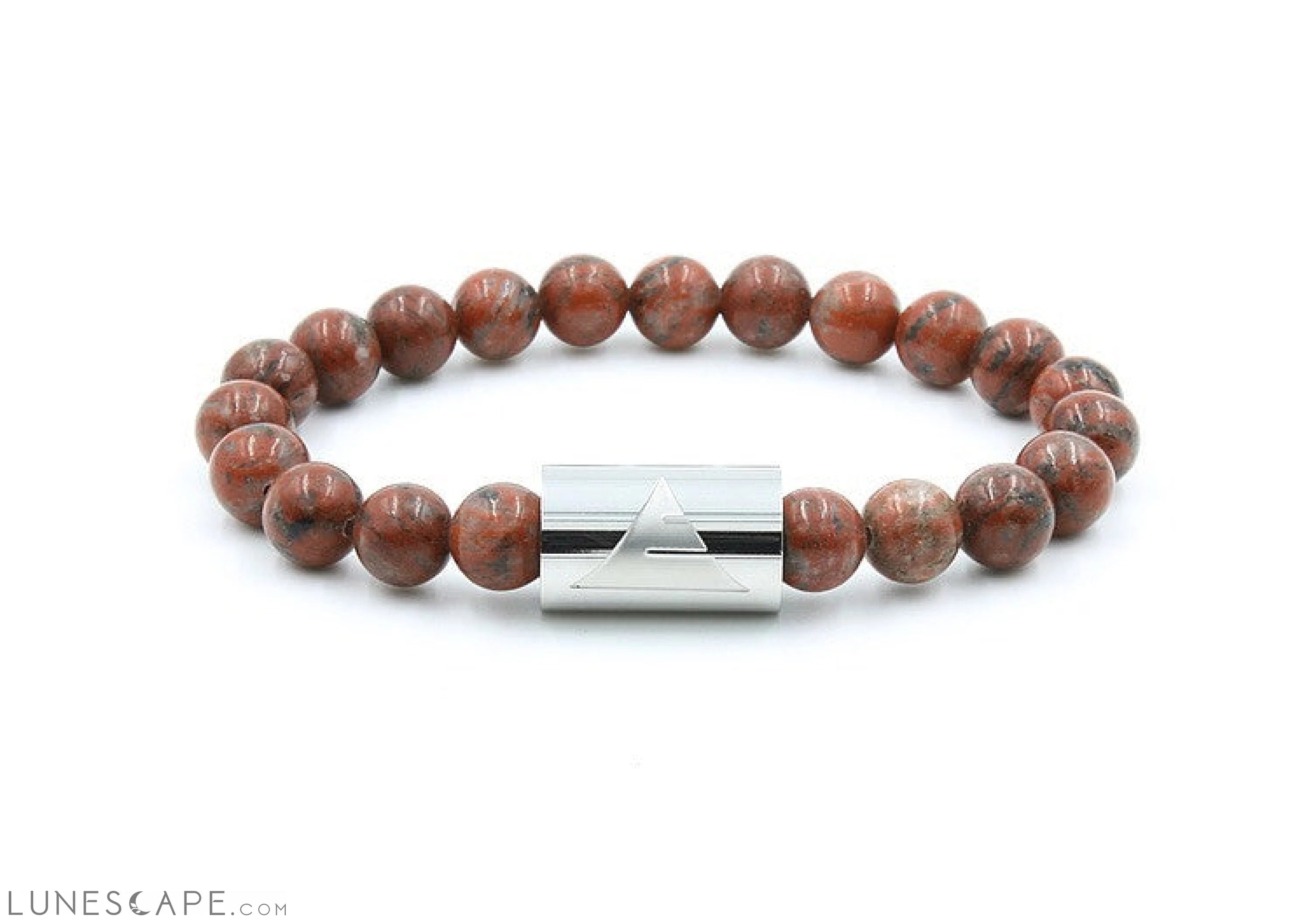 Rocky - Red Sesame Jasper Bracelet LUNESCAPE