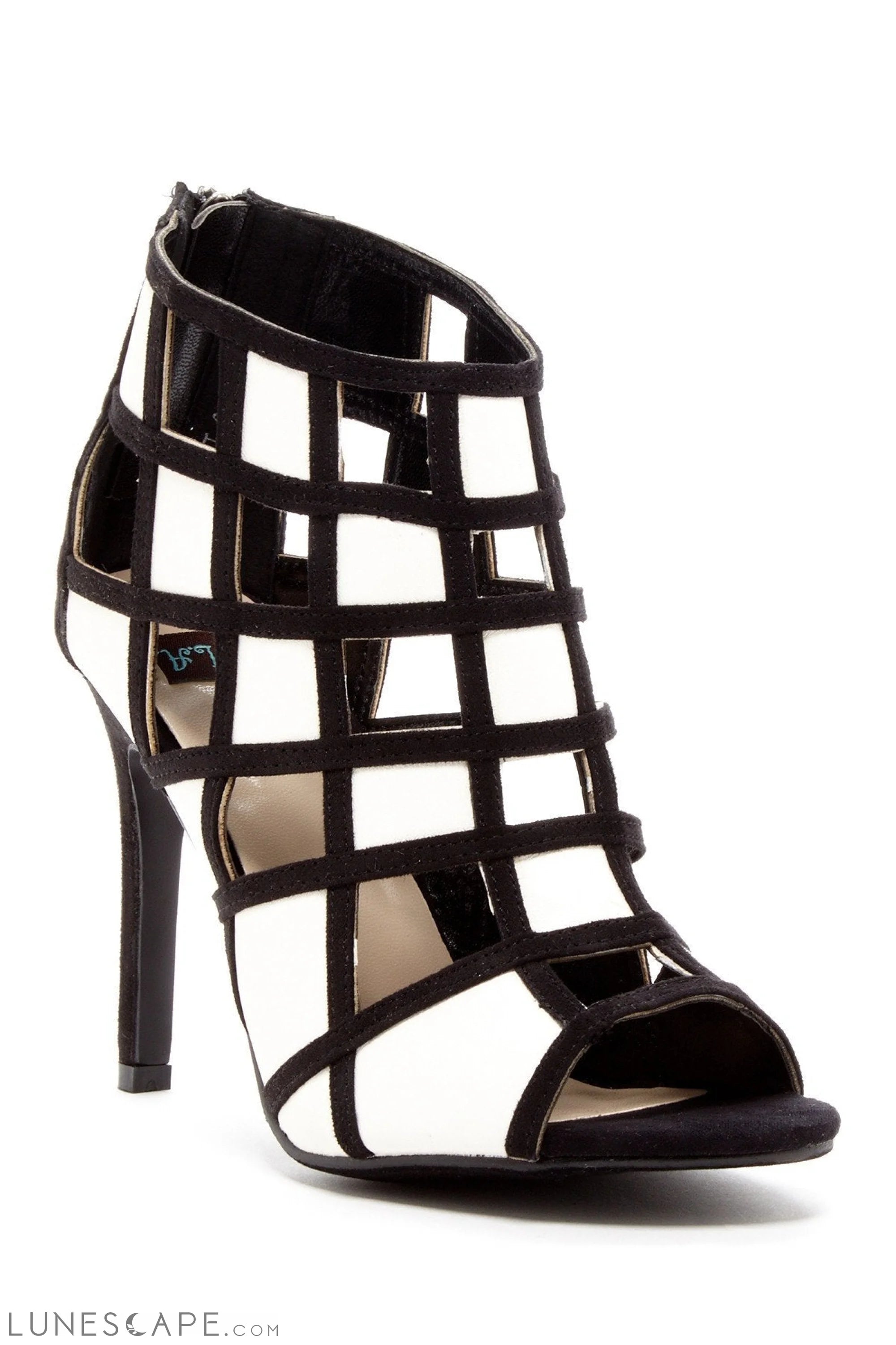 ROMEO High-Heel Open Toe Strappy Gladiator Cage Sandal LUNESCAPE