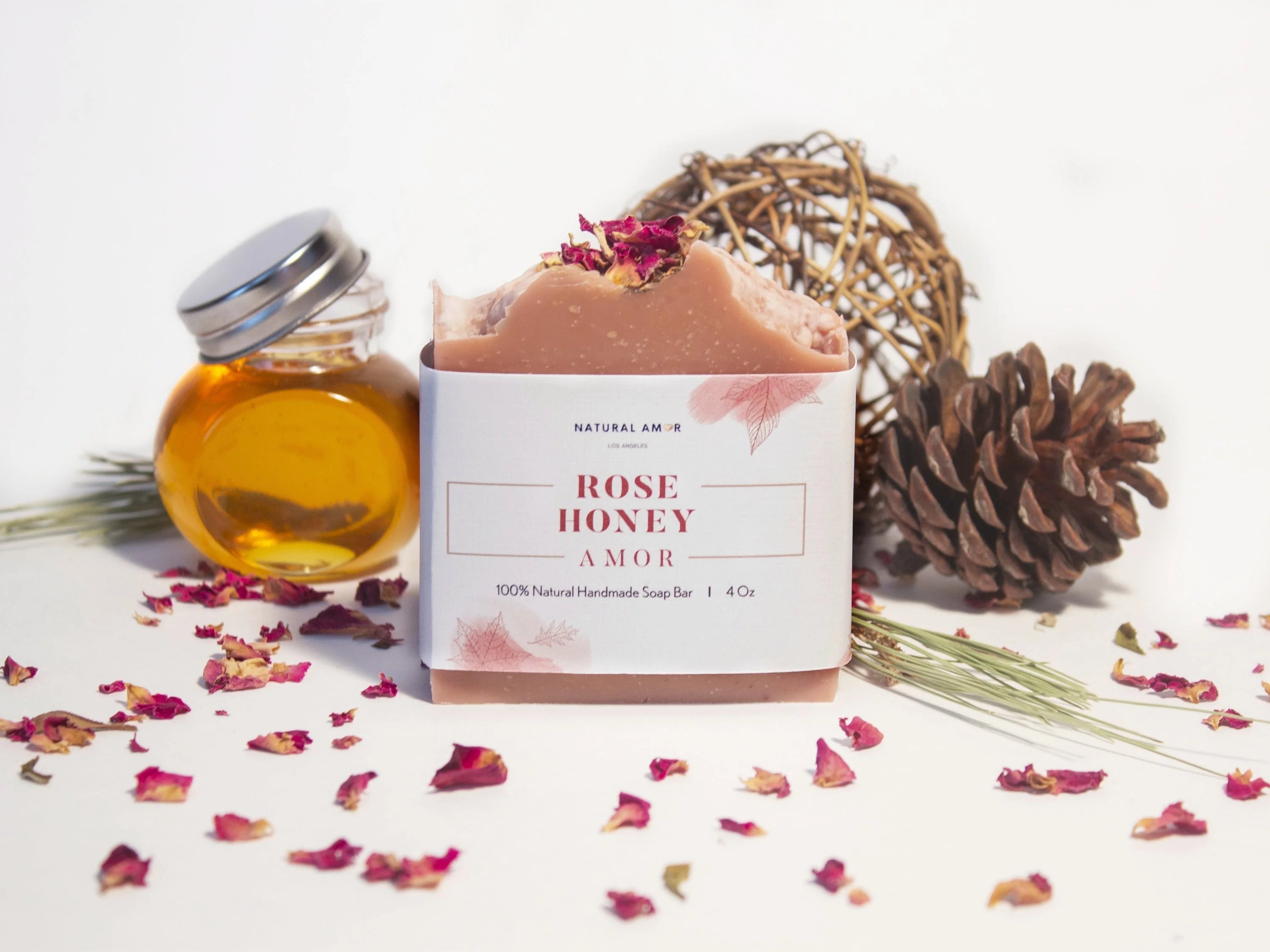 Rose Honey Soap Bar LUNESCAPE