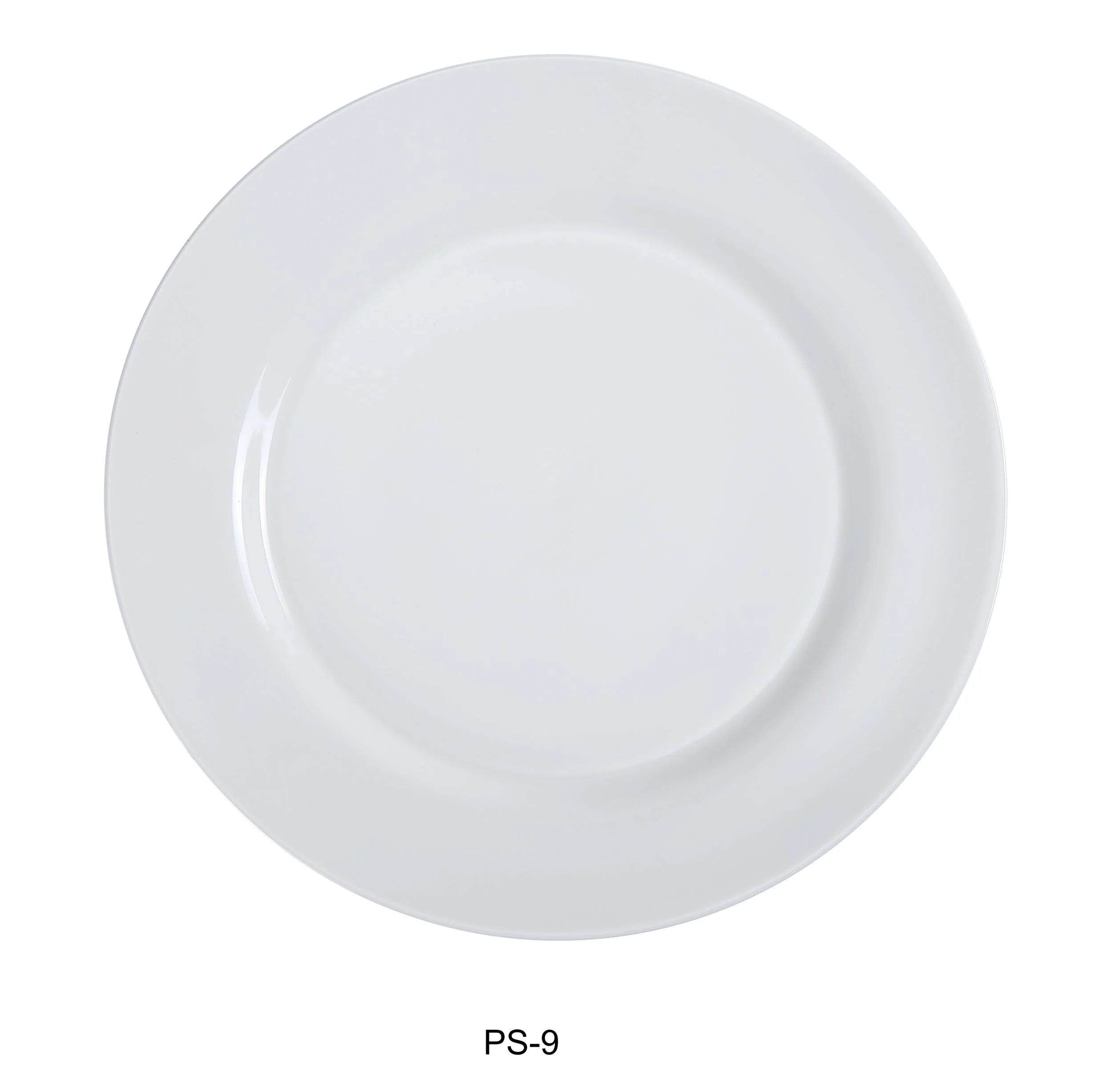 Round White Dinner Plate LUNESCAPE