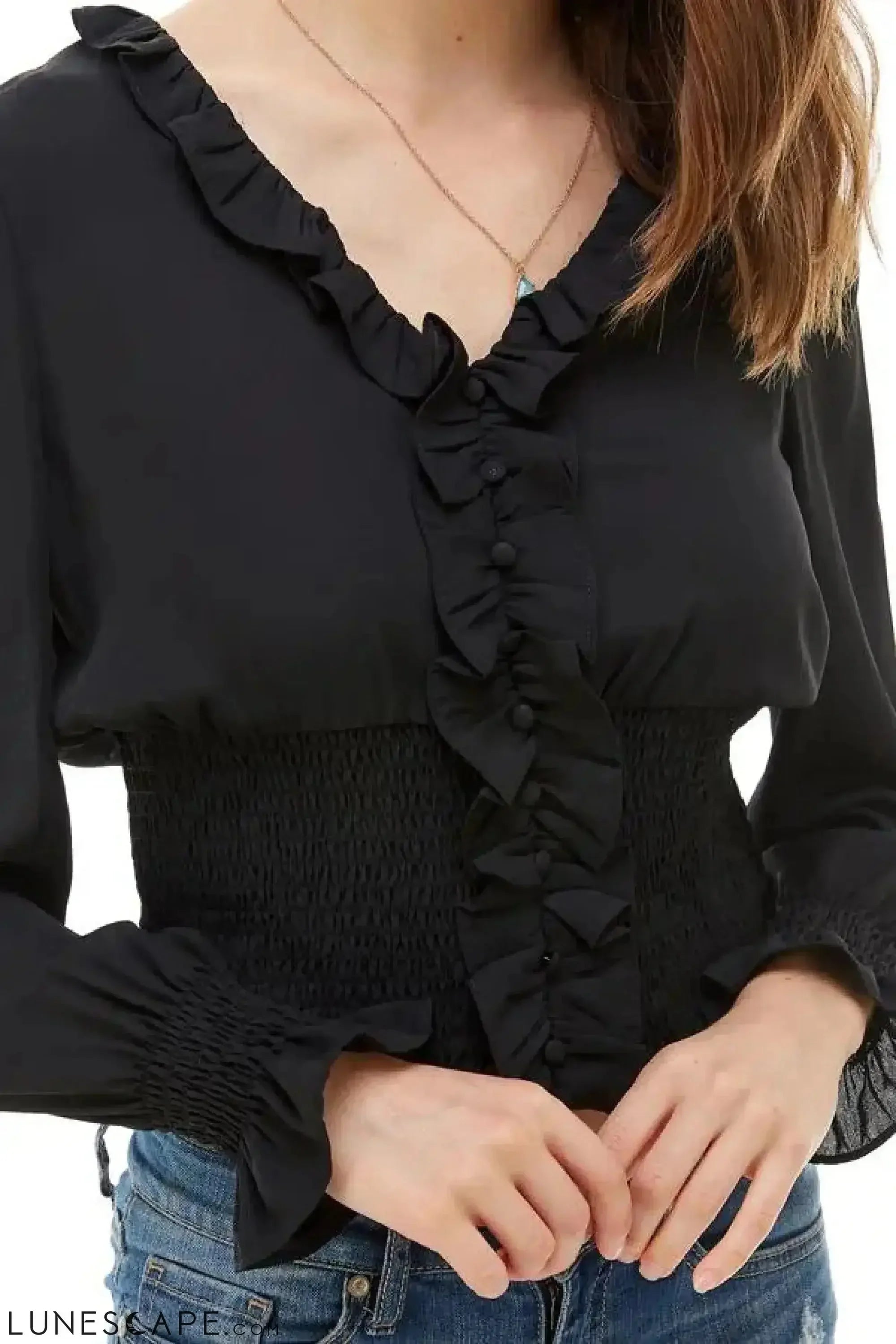 Ruffled Blouse LUNESCAPE