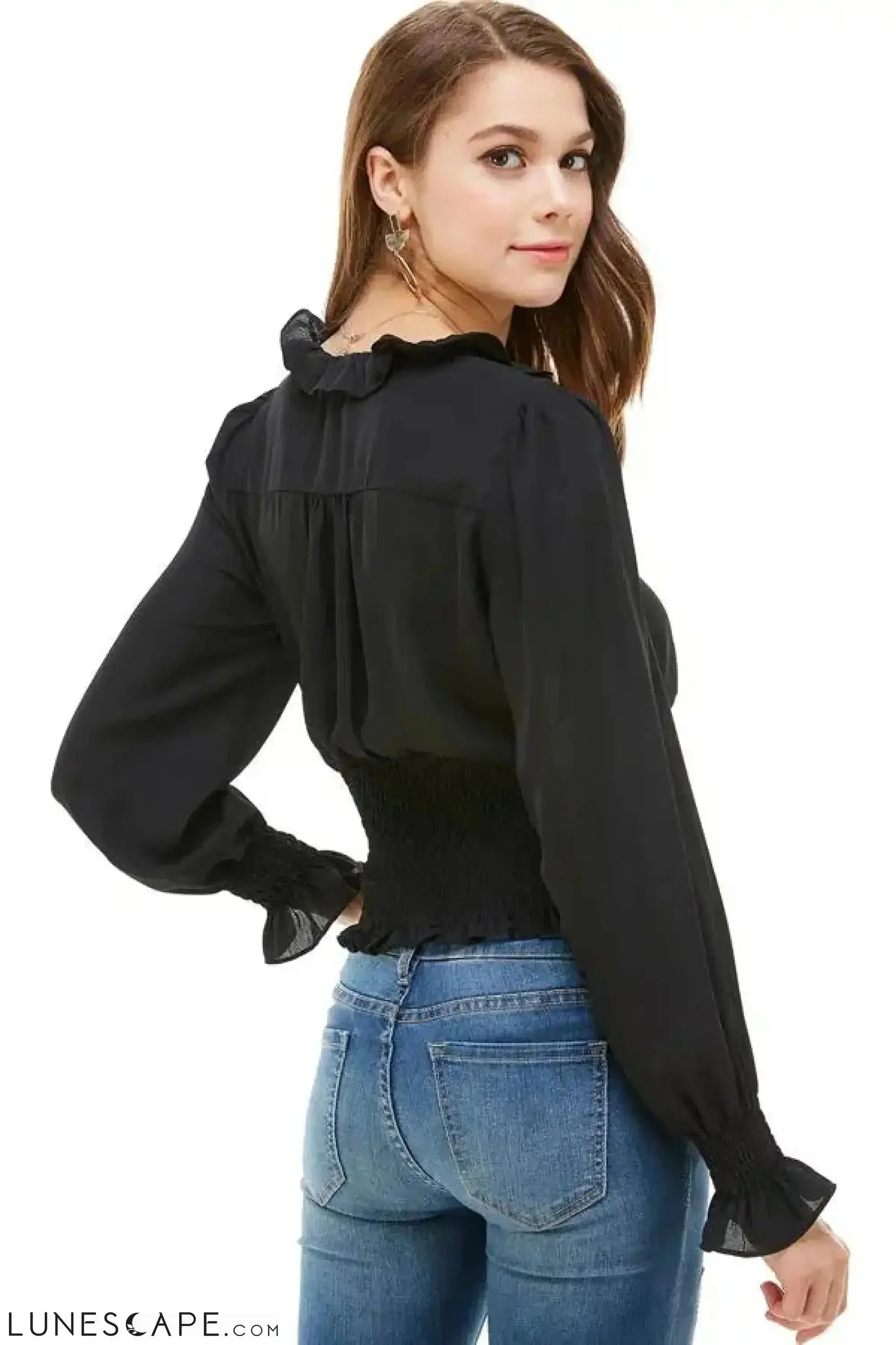 Ruffled Blouse LUNESCAPE