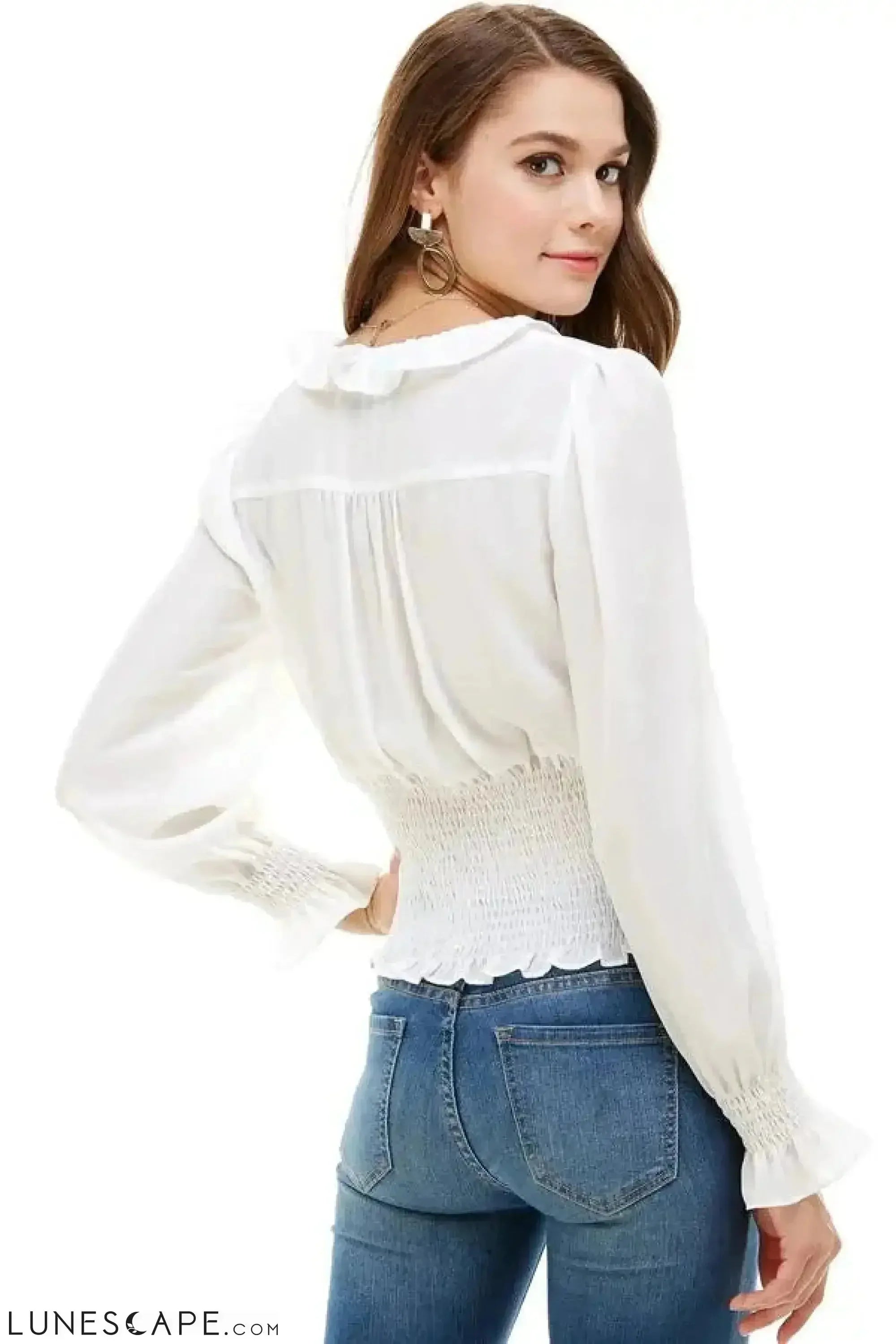Ruffled Blouse LUNESCAPE