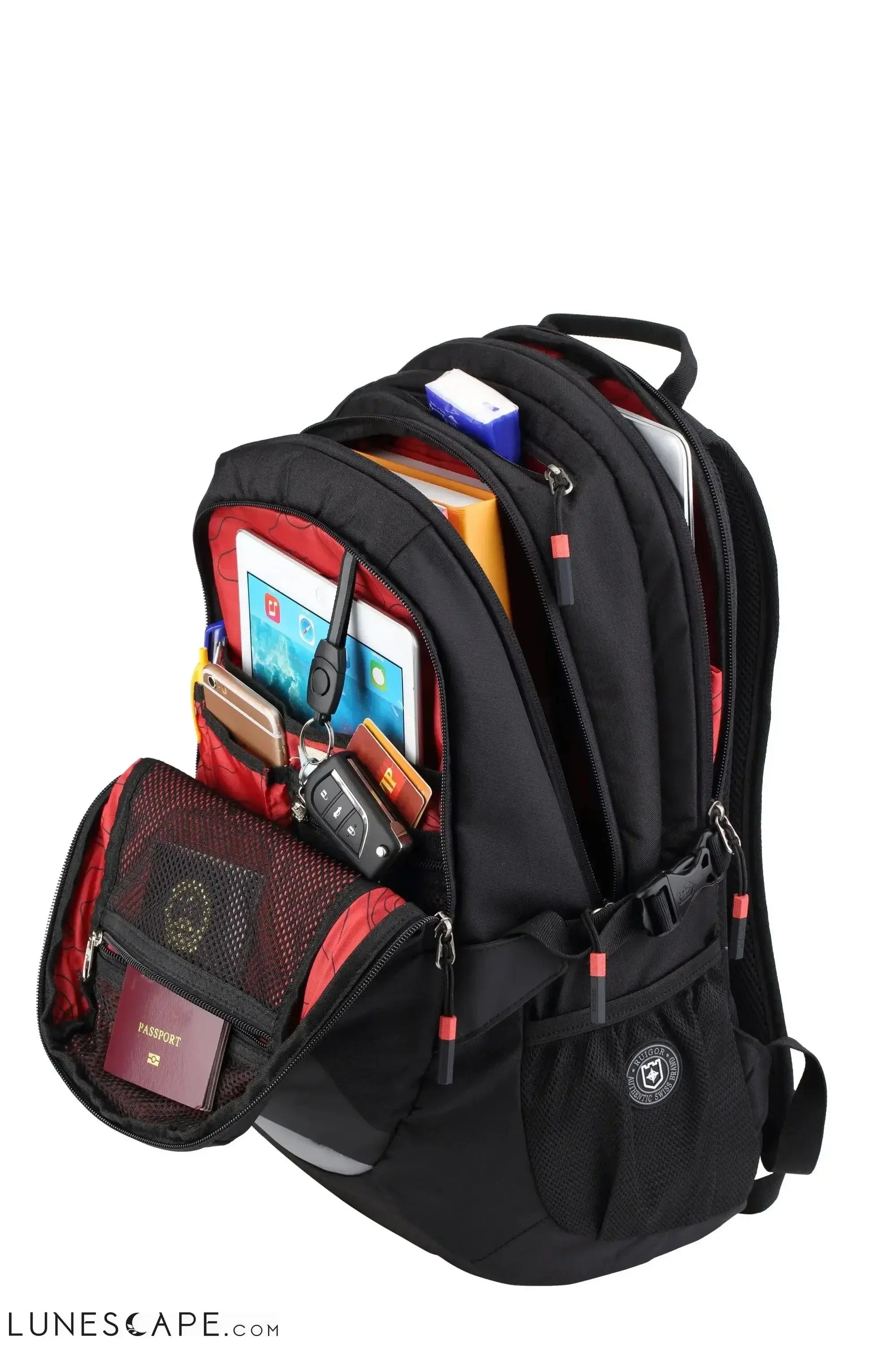 RUIGOR ACTIVE 29 Laptop Backpack Black LUNESCAPE