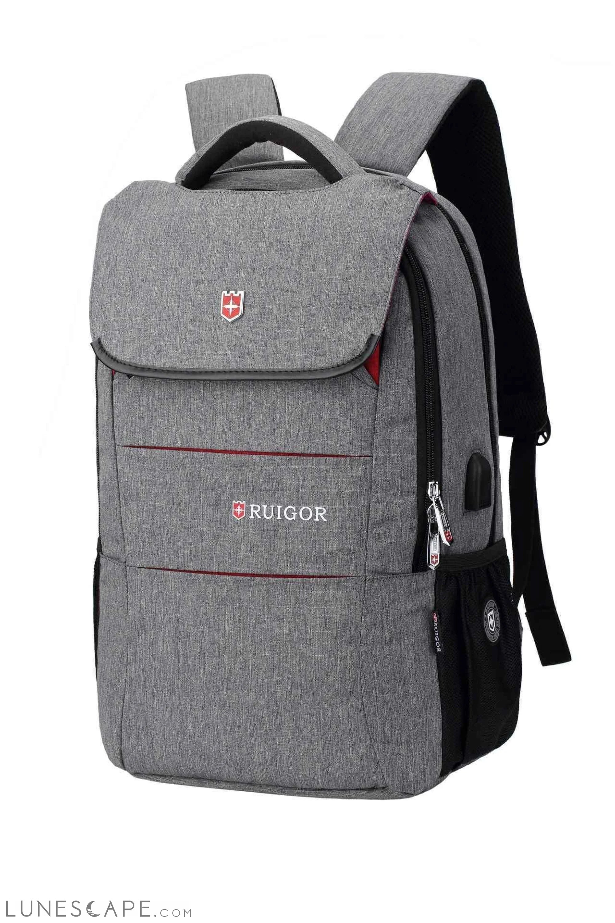 RUIGOR CITY 64 Laptop Backpack Grey LUNESCAPE