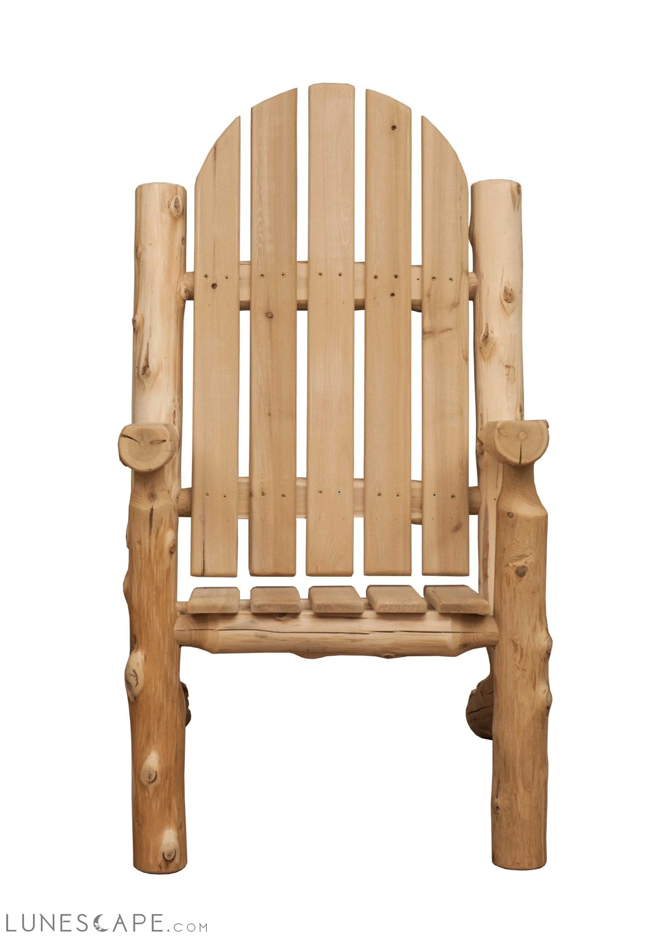 Rustic and Natural Cedar Adirondack Chair LUNESCAPE