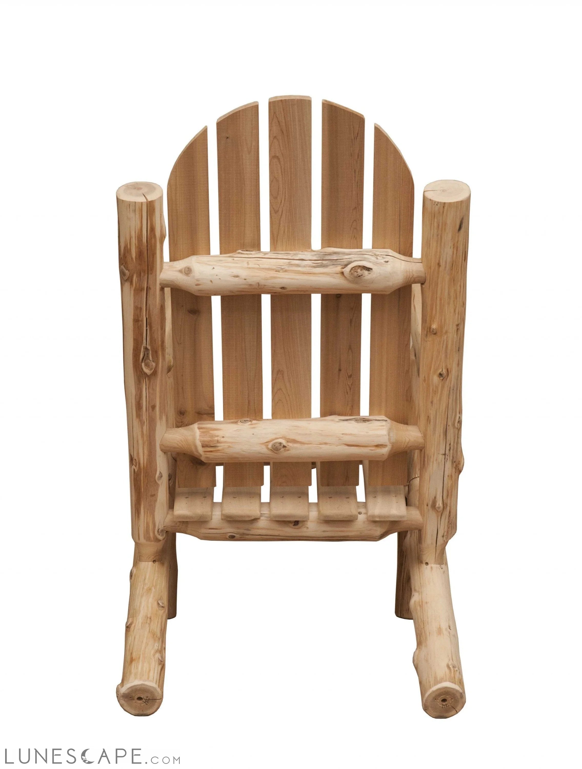 Rustic and Natural Cedar Adirondack Chair LUNESCAPE