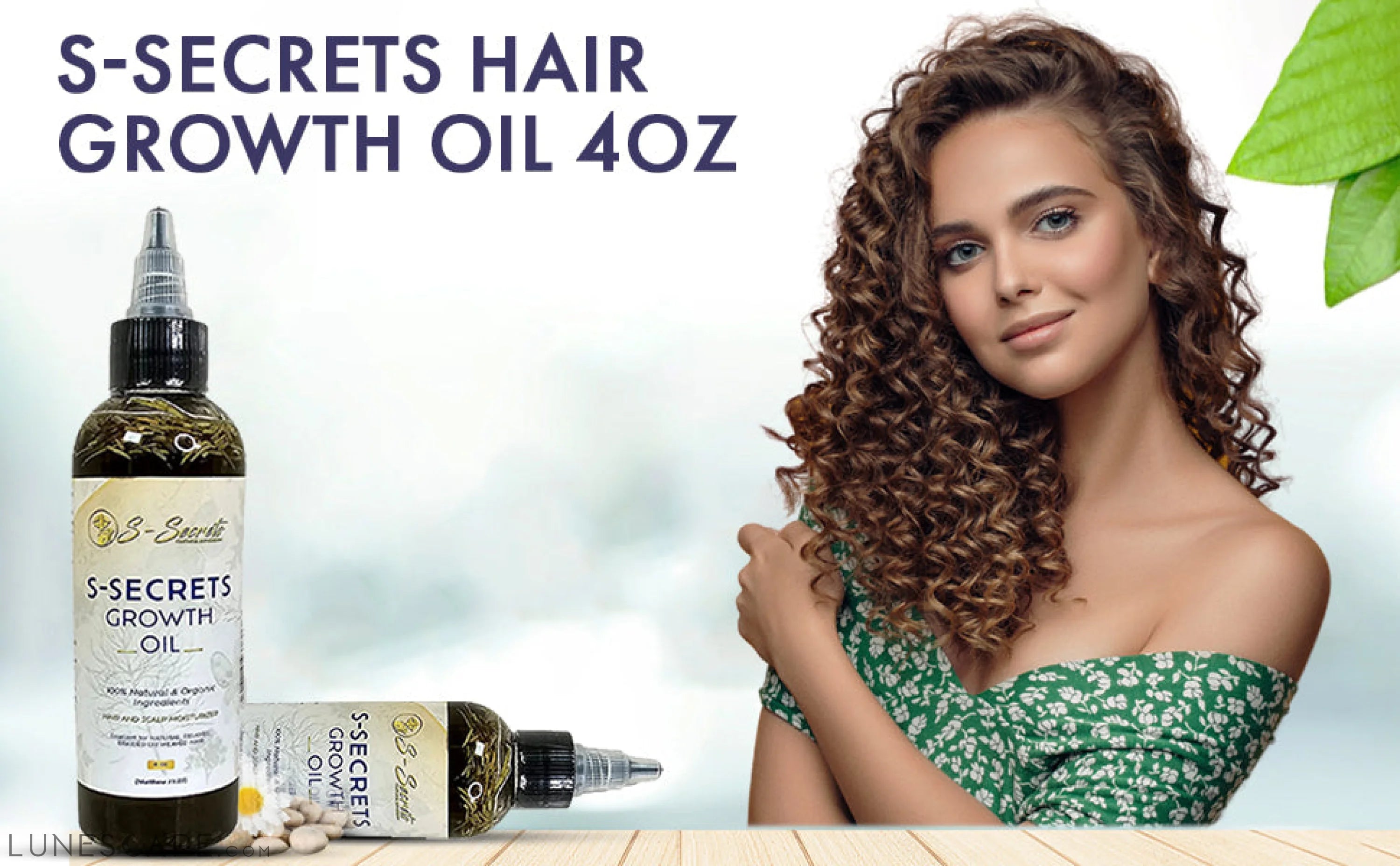 S-Secrets Hair Growth Oil 2oz, Herbs, Biotin, essential oils For All LUNESCAPE