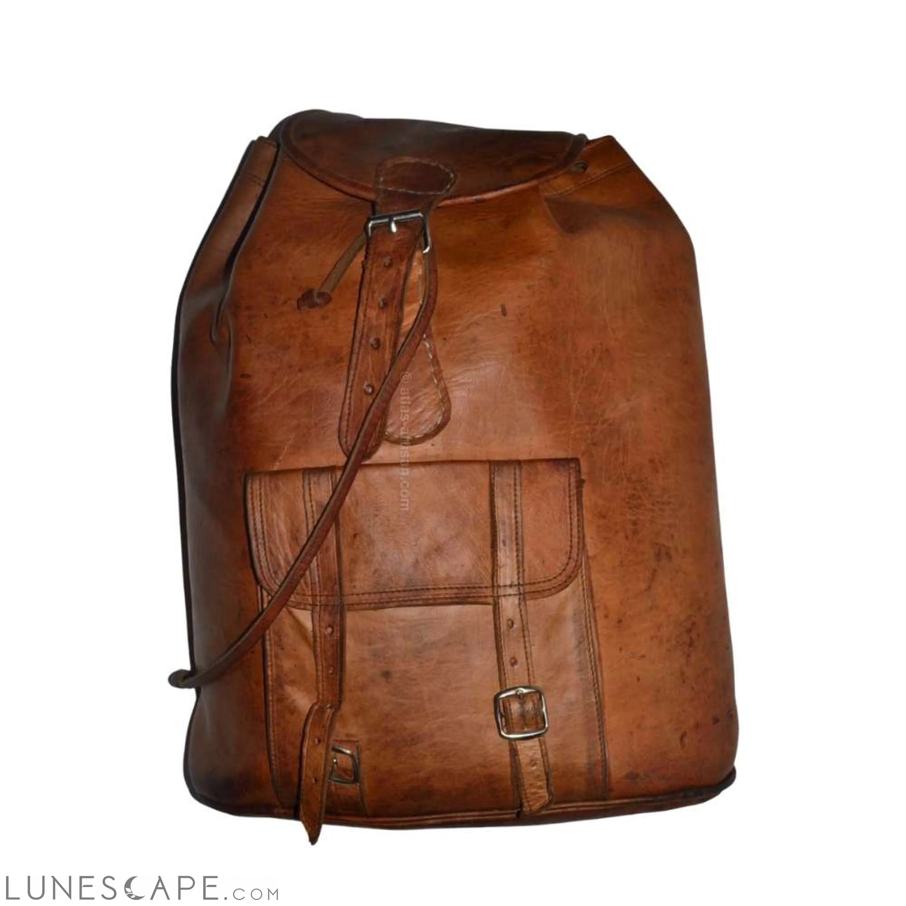 Sac à Dos Aventure Handmade Leather Backpack LUNESCAPE