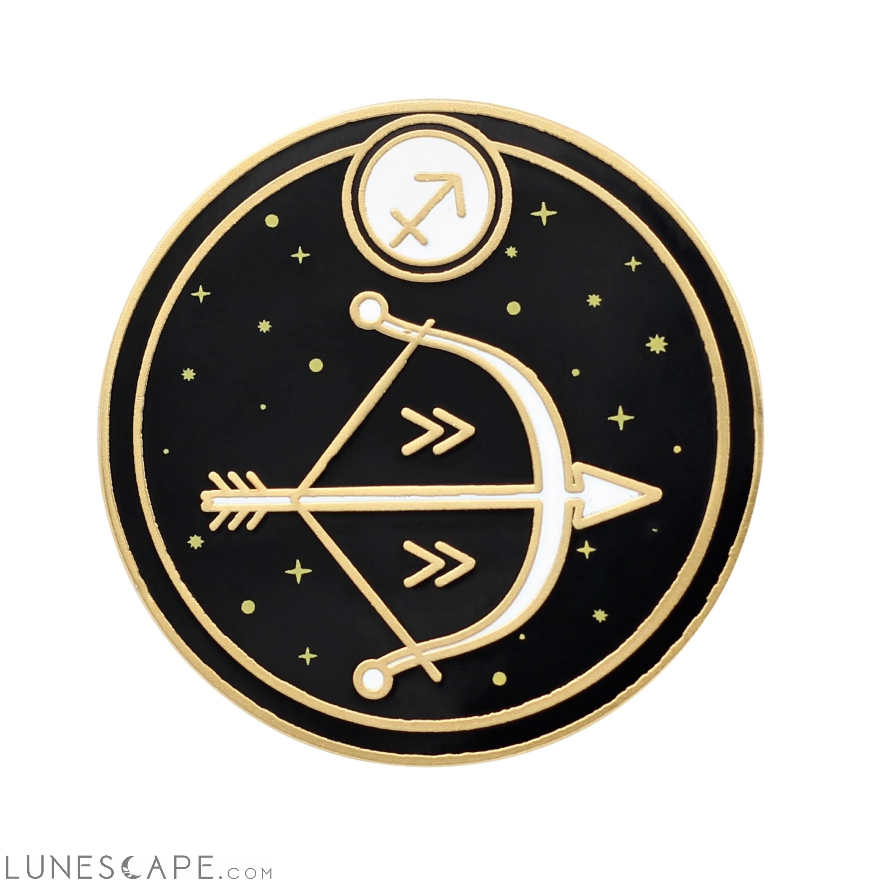 Sagittarius Zodiac Sign Enamel Pin LUNESCAPE