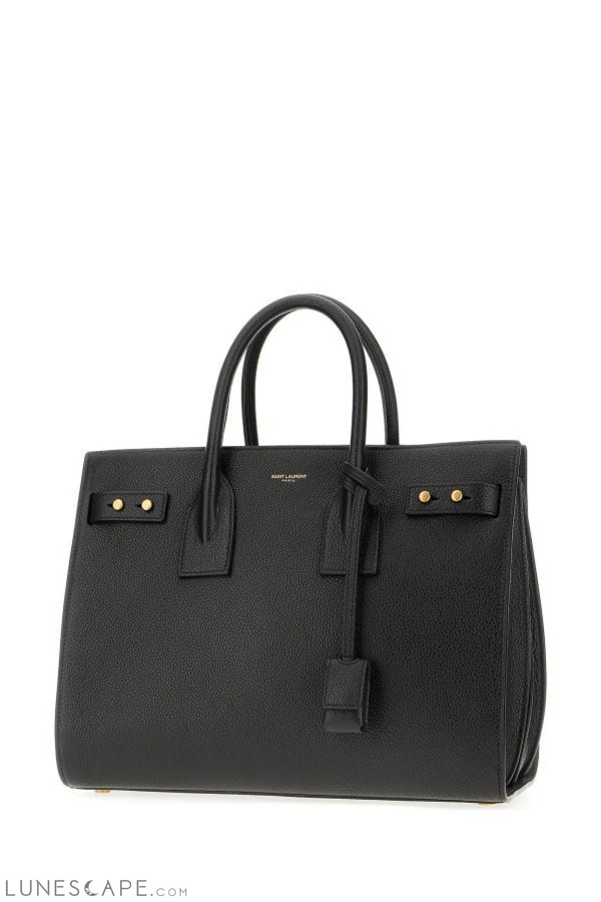 Saint Laurent Black Calf Leather Sac De Jour Handbag LUNESCAPE