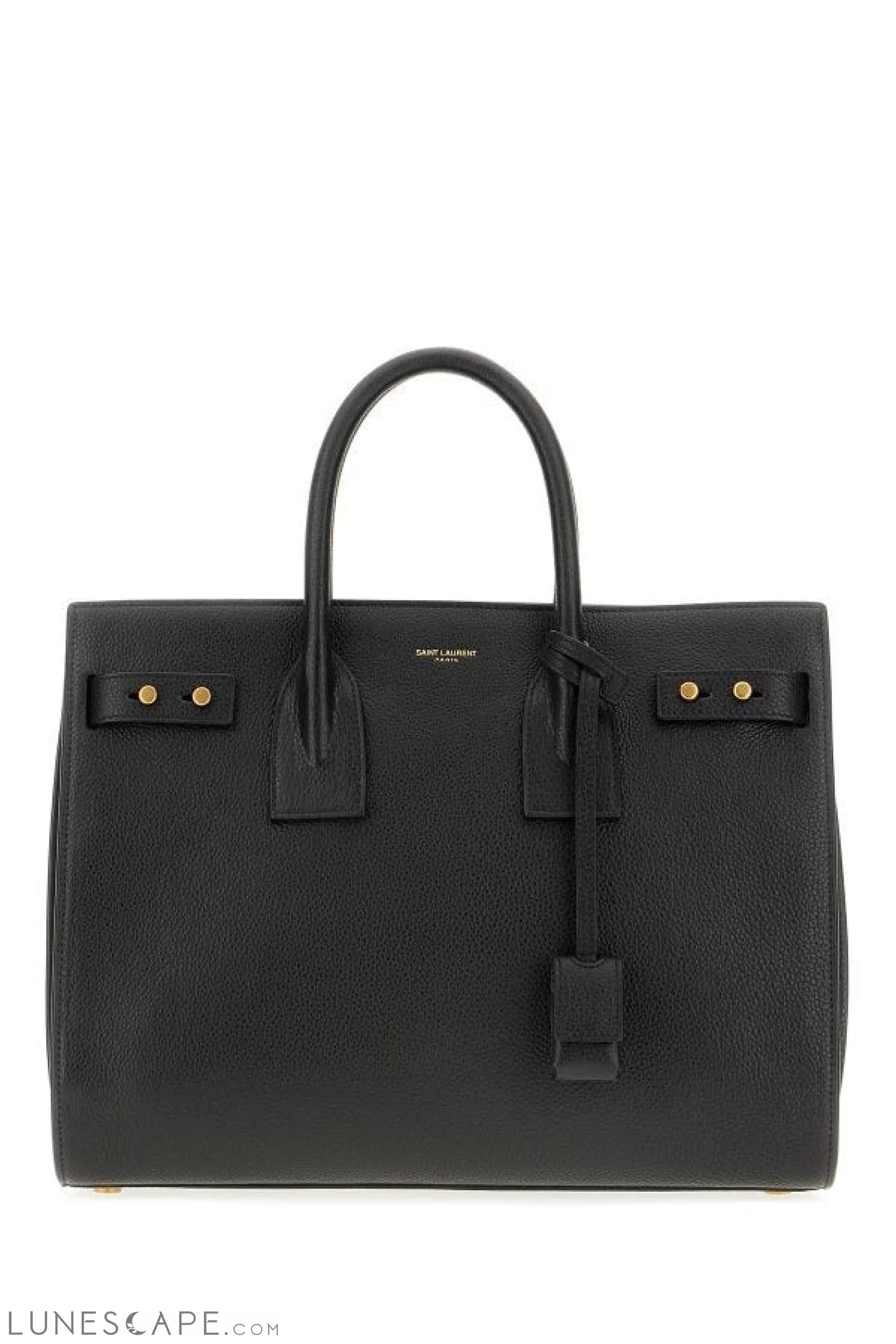 Saint Laurent Black Calf Leather Sac De Jour Handbag LUNESCAPE