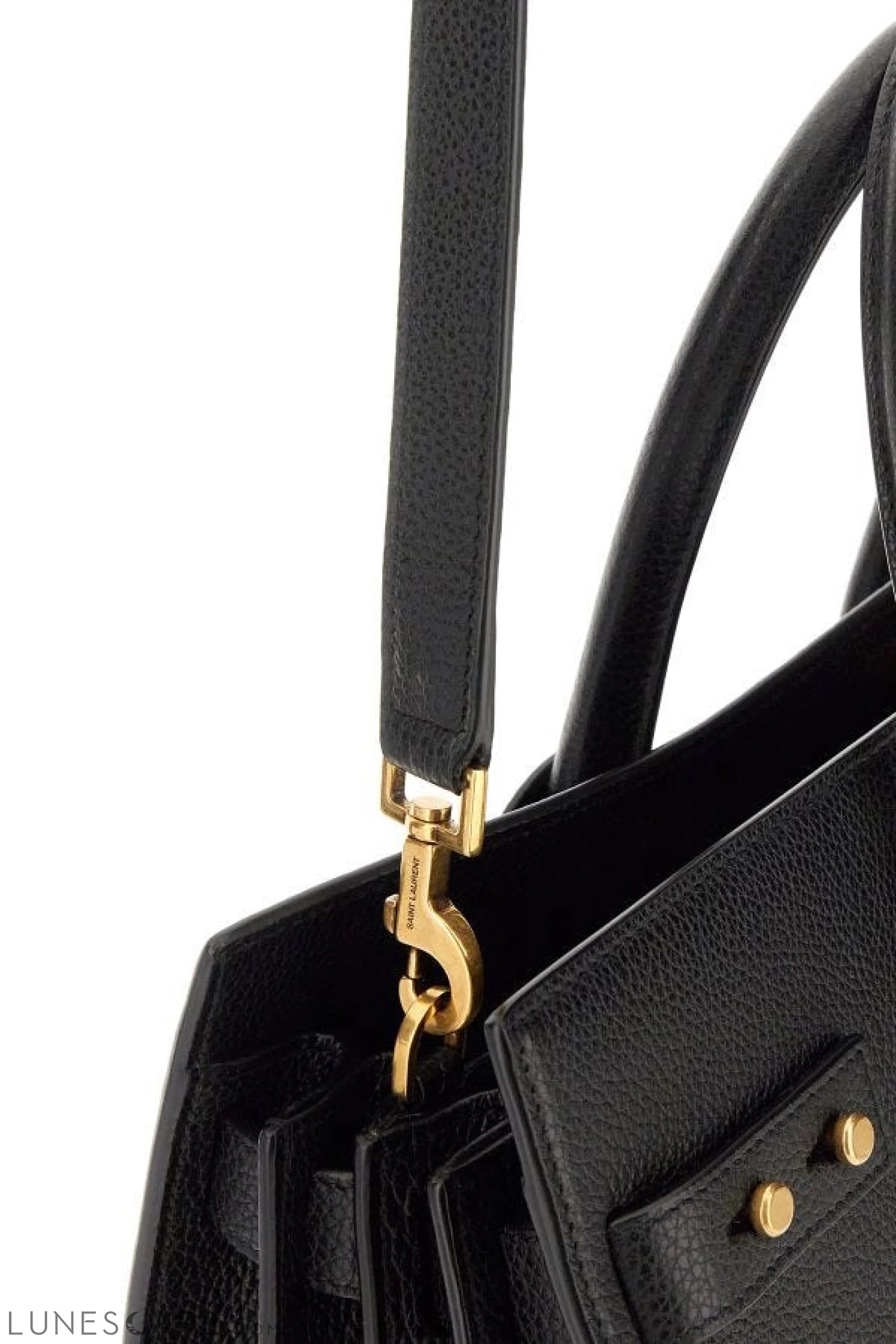 Saint Laurent Black Calf Leather Sac De Jour Handbag LUNESCAPE