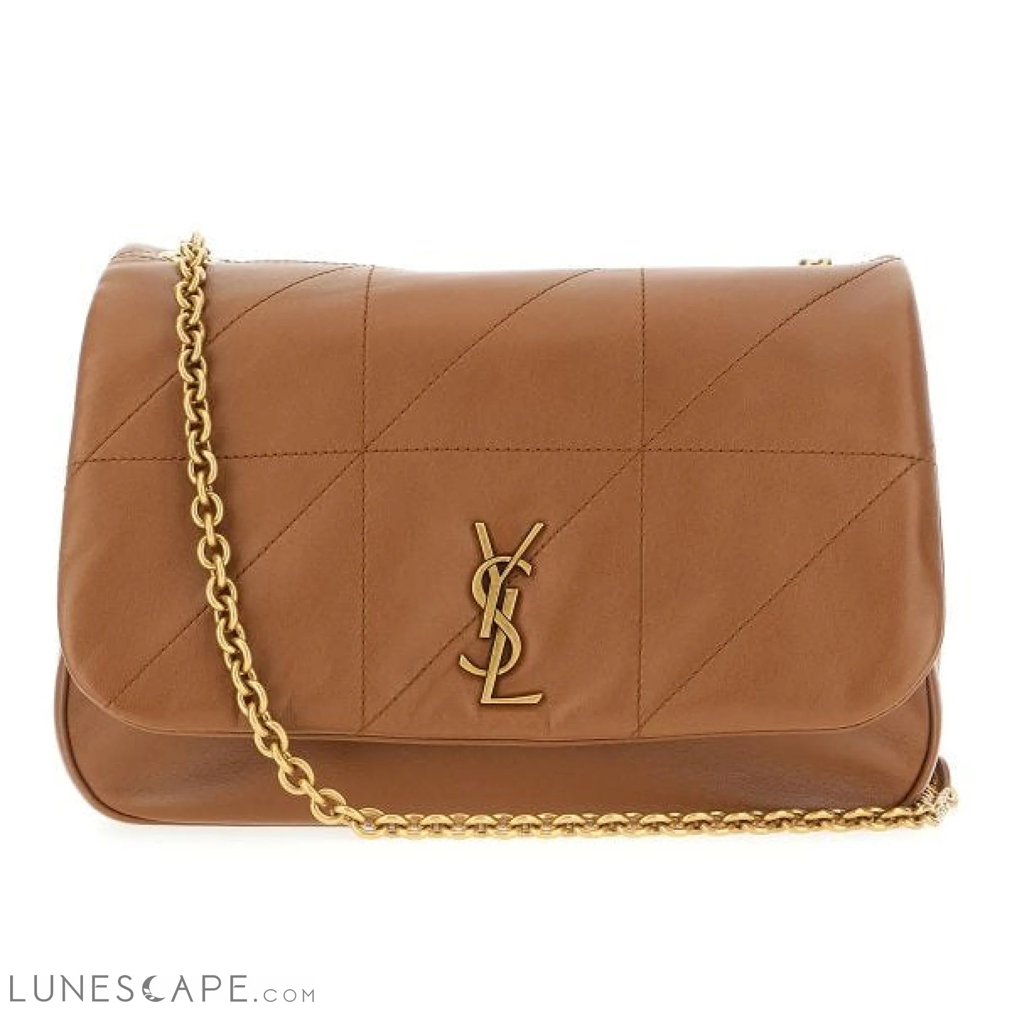 Saint Laurent Brown Lamb Leather Jamie 4.3 Small Shoulder bag LUNESCAPE