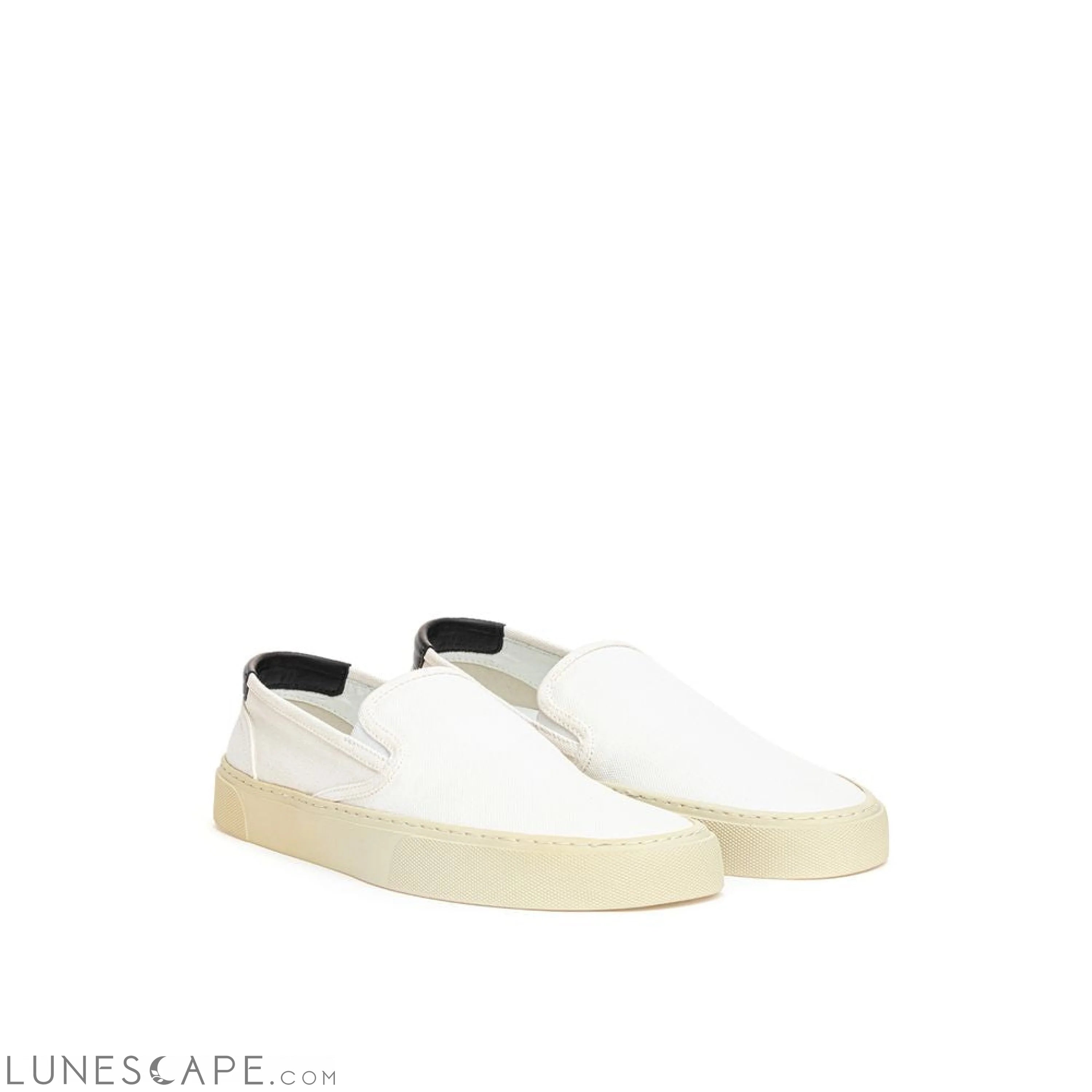 Saint Laurent White Cotton Sneaker LUNESCAPE