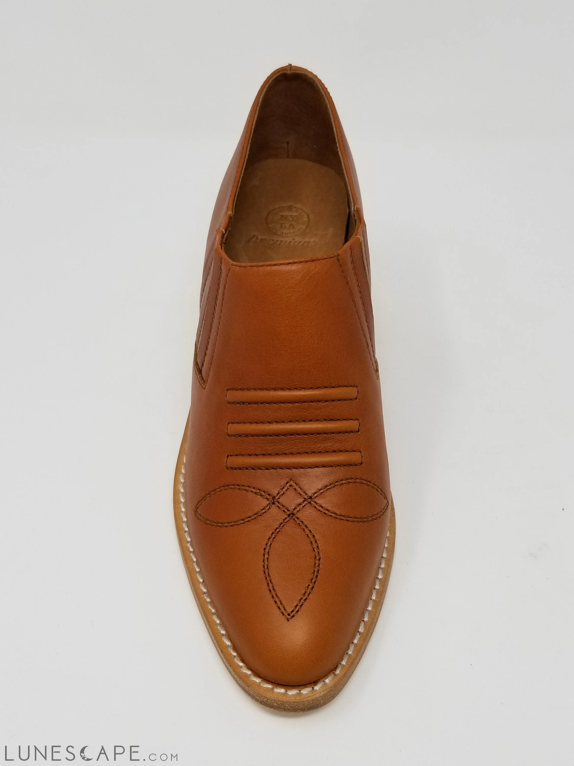 Santa Ana Ponted-Toe Womens Brogue Loafer LUNESCAPE