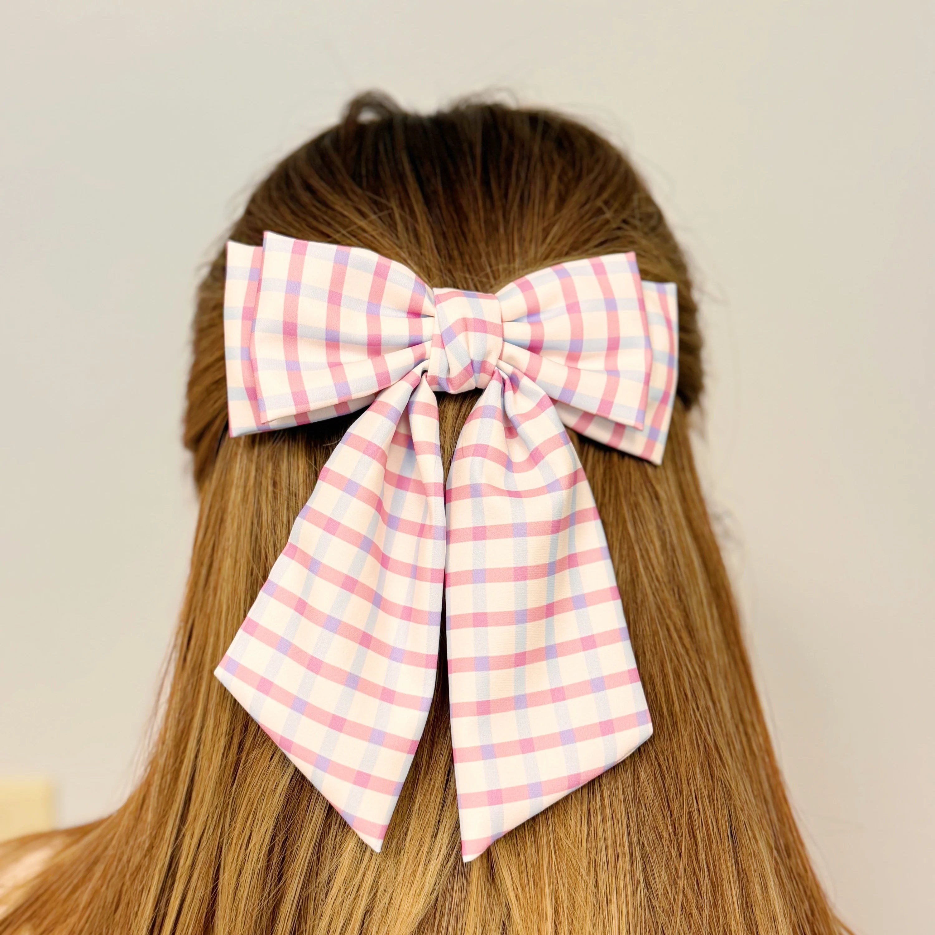 Satin Precious Double Bow Hair Clip LUNESCAPE