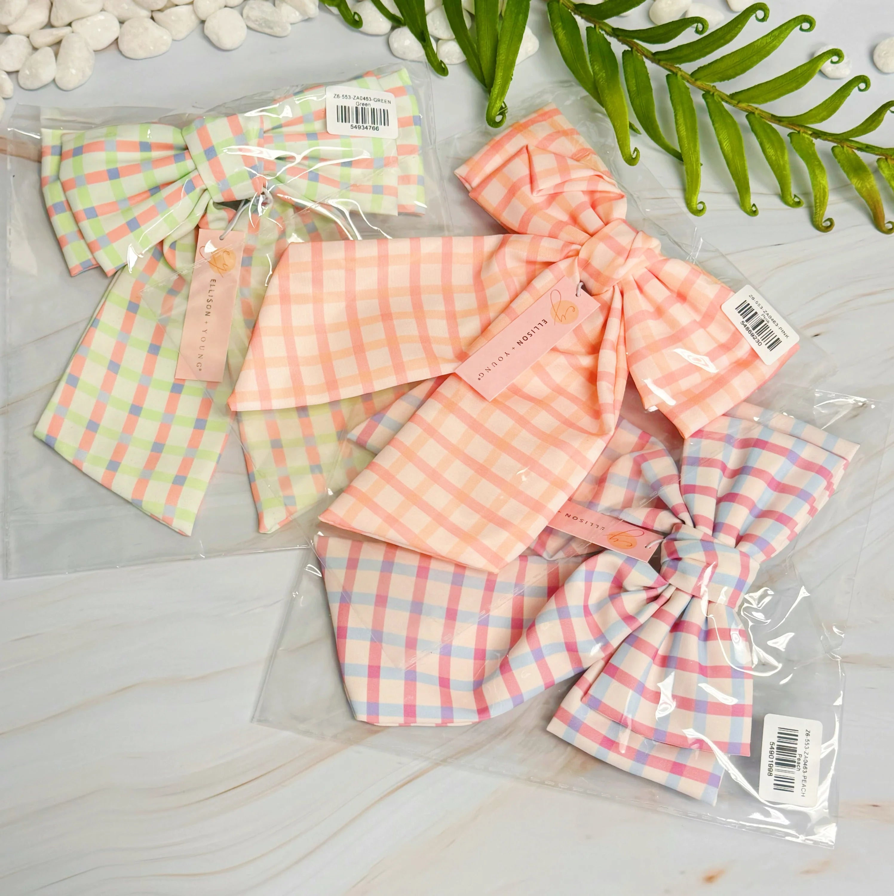 Satin Precious Double Bow Hair Clip LUNESCAPE