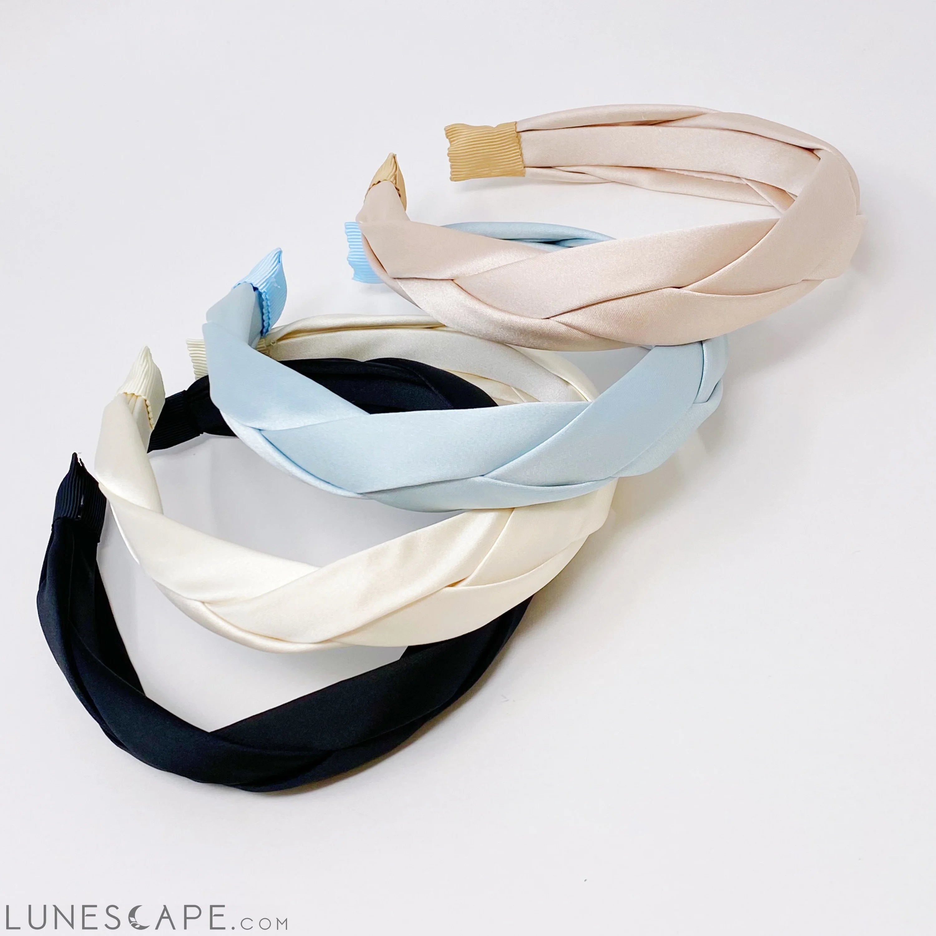 Satin Silk Braid Headband LUNESCAPE