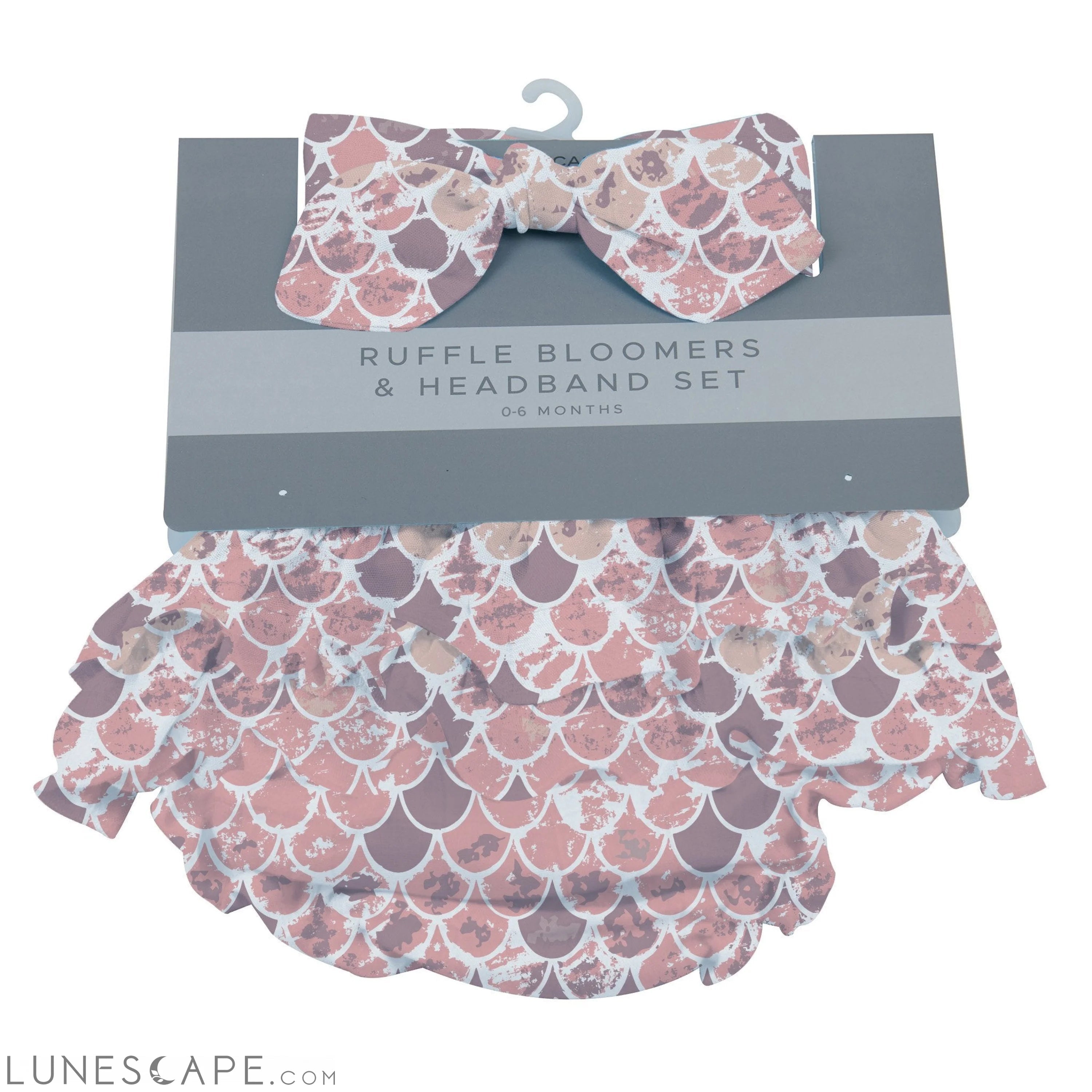 Scales Ruffle Bamboo Bloomer Headband Set LUNESCAPE
