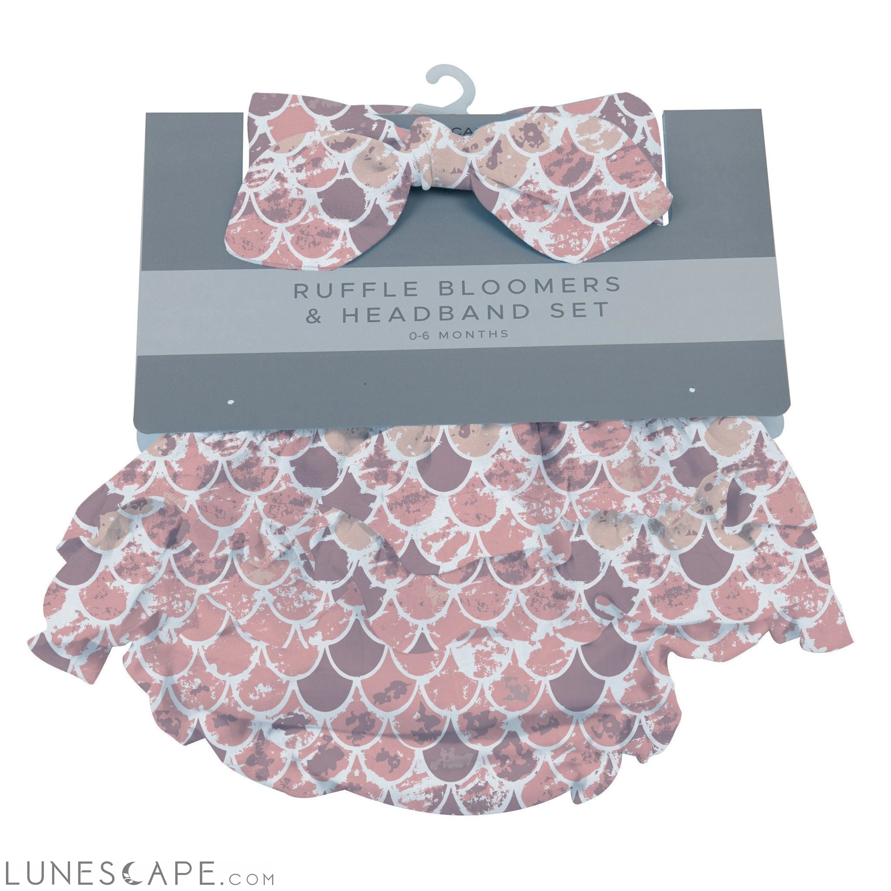 Scales Ruffle Bamboo Bloomer Headband Set LUNESCAPE