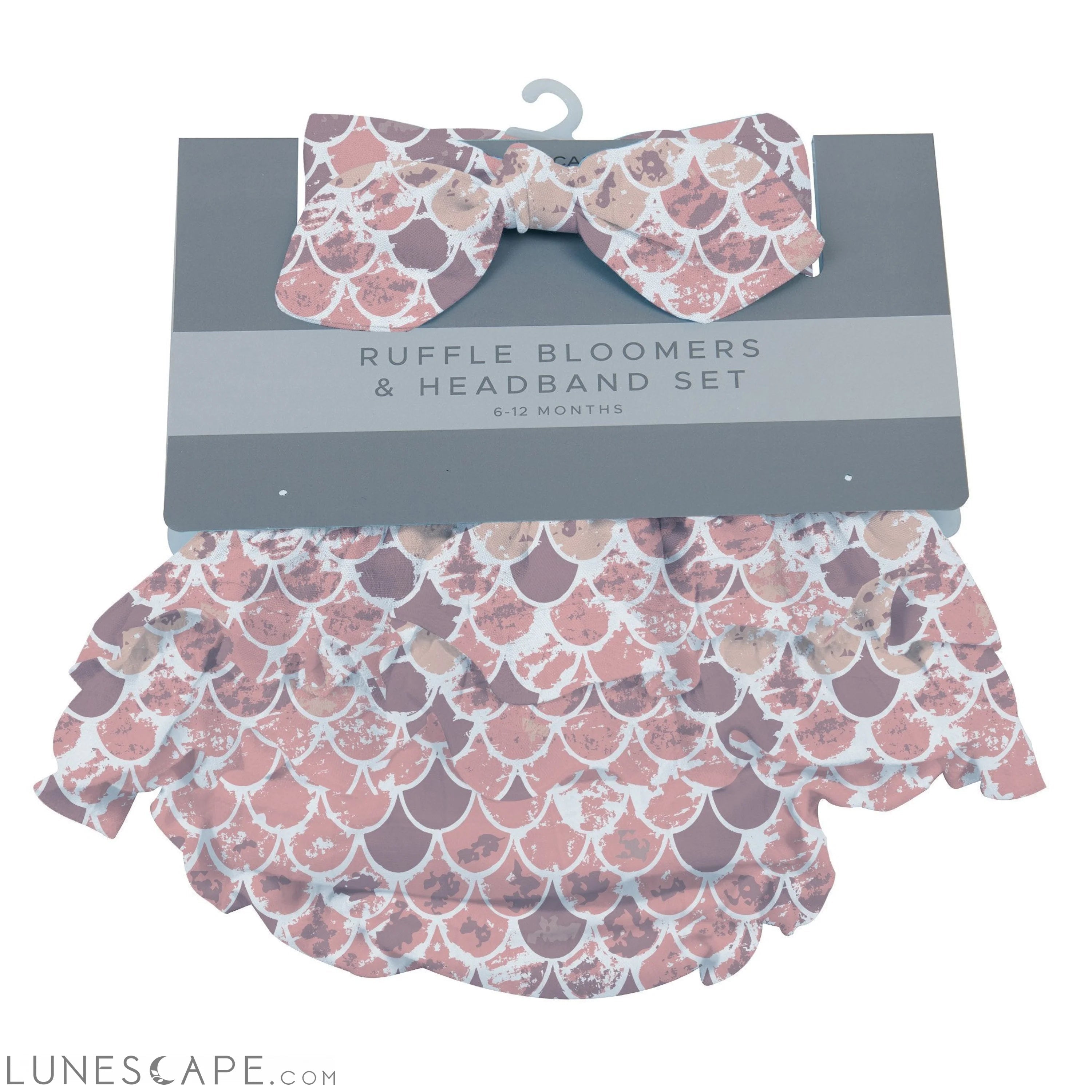 Scales Ruffle Bamboo Bloomer Headband Set LUNESCAPE