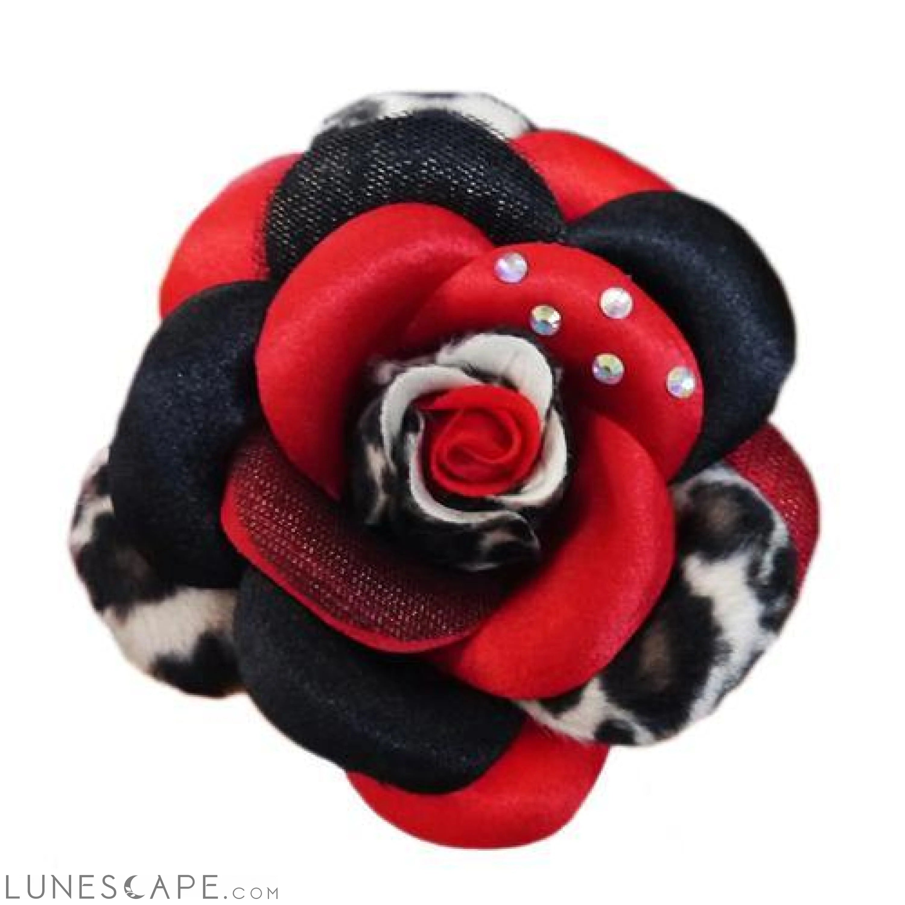 Scarlett Collar Flower - Red LUNESCAPE