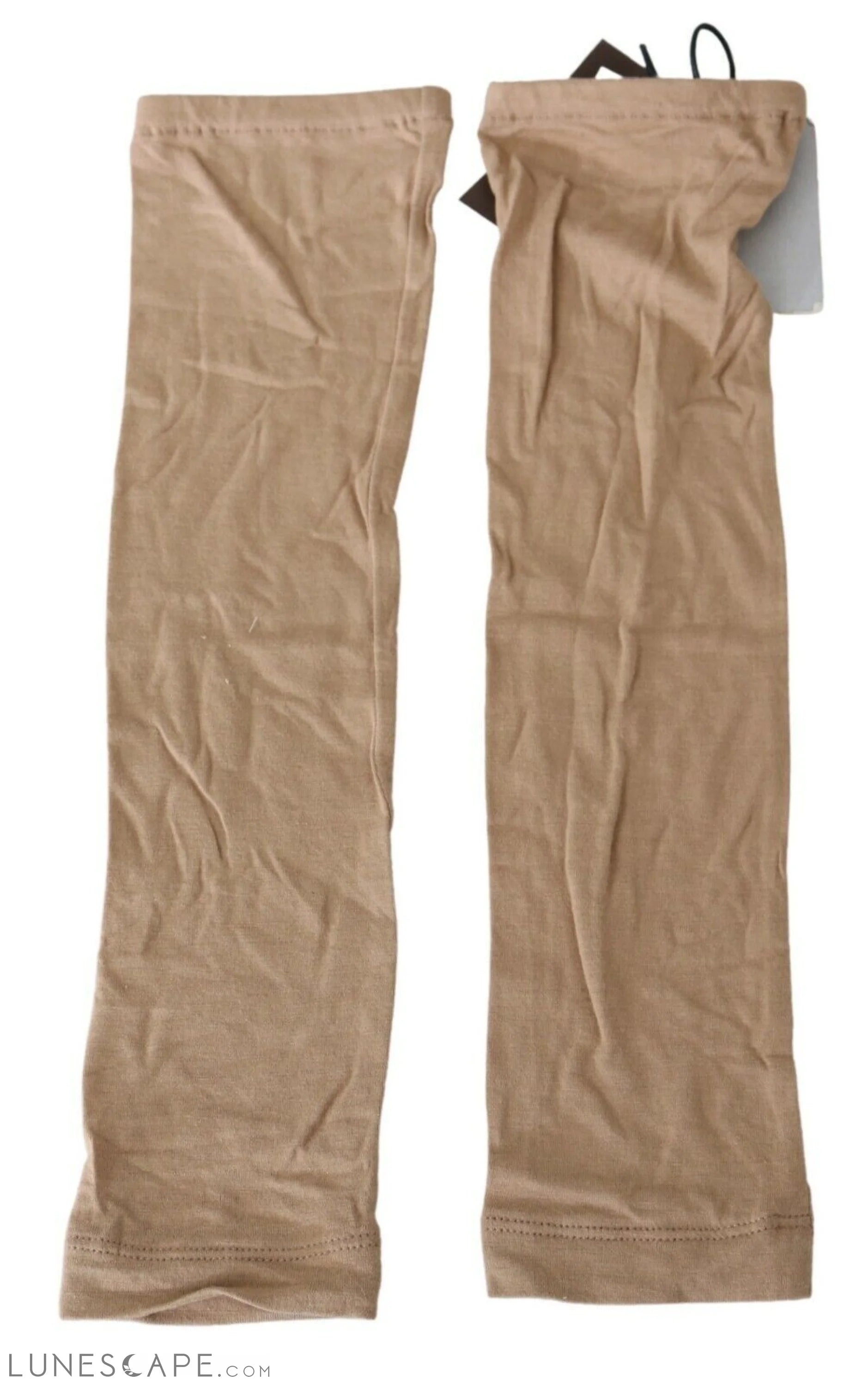 Scervino Street Beige Knitted Arm Warmers LUNESCAPE