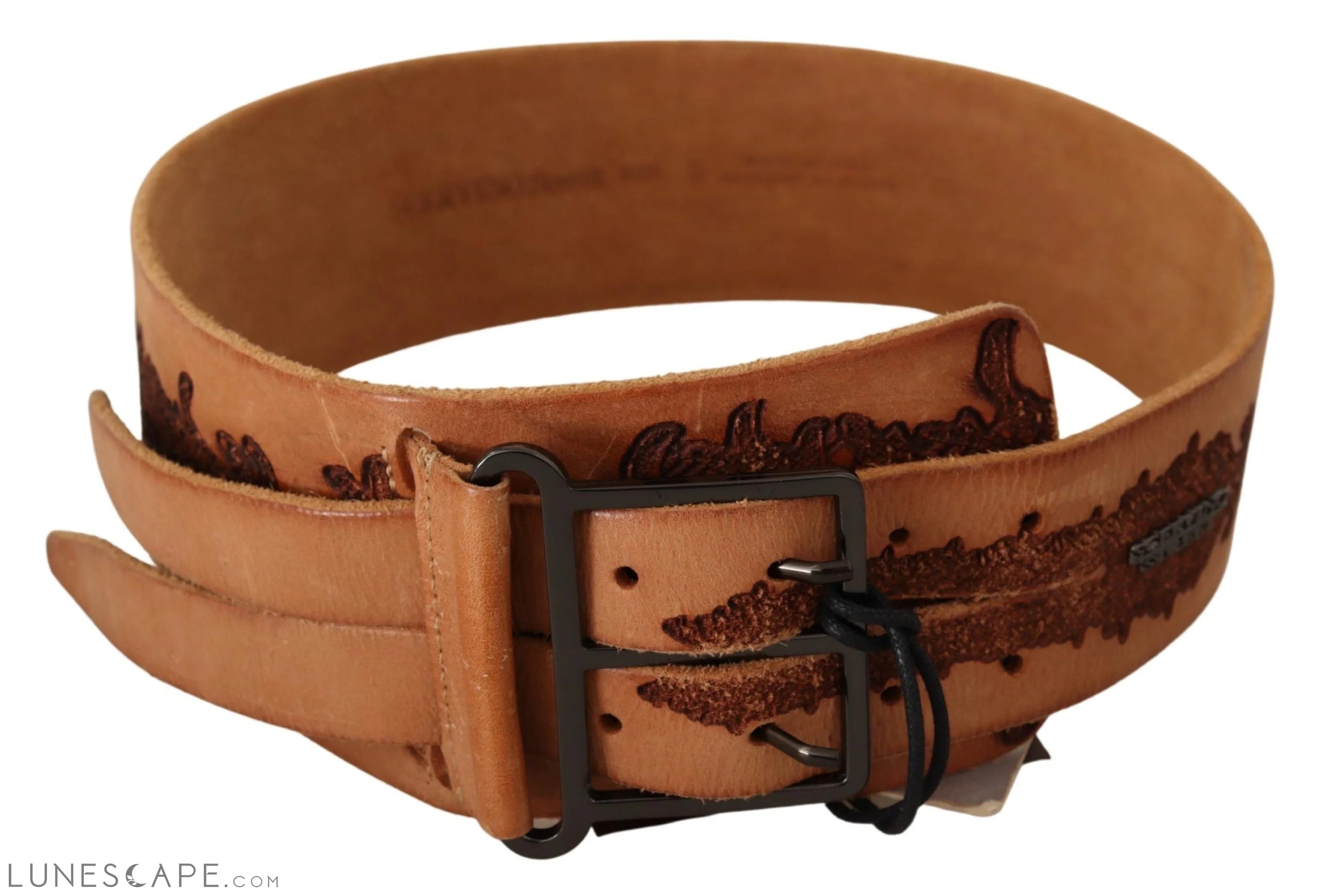 Scervino Street Classy Double Buckle Genuine Leather Belt LUNESCAPE