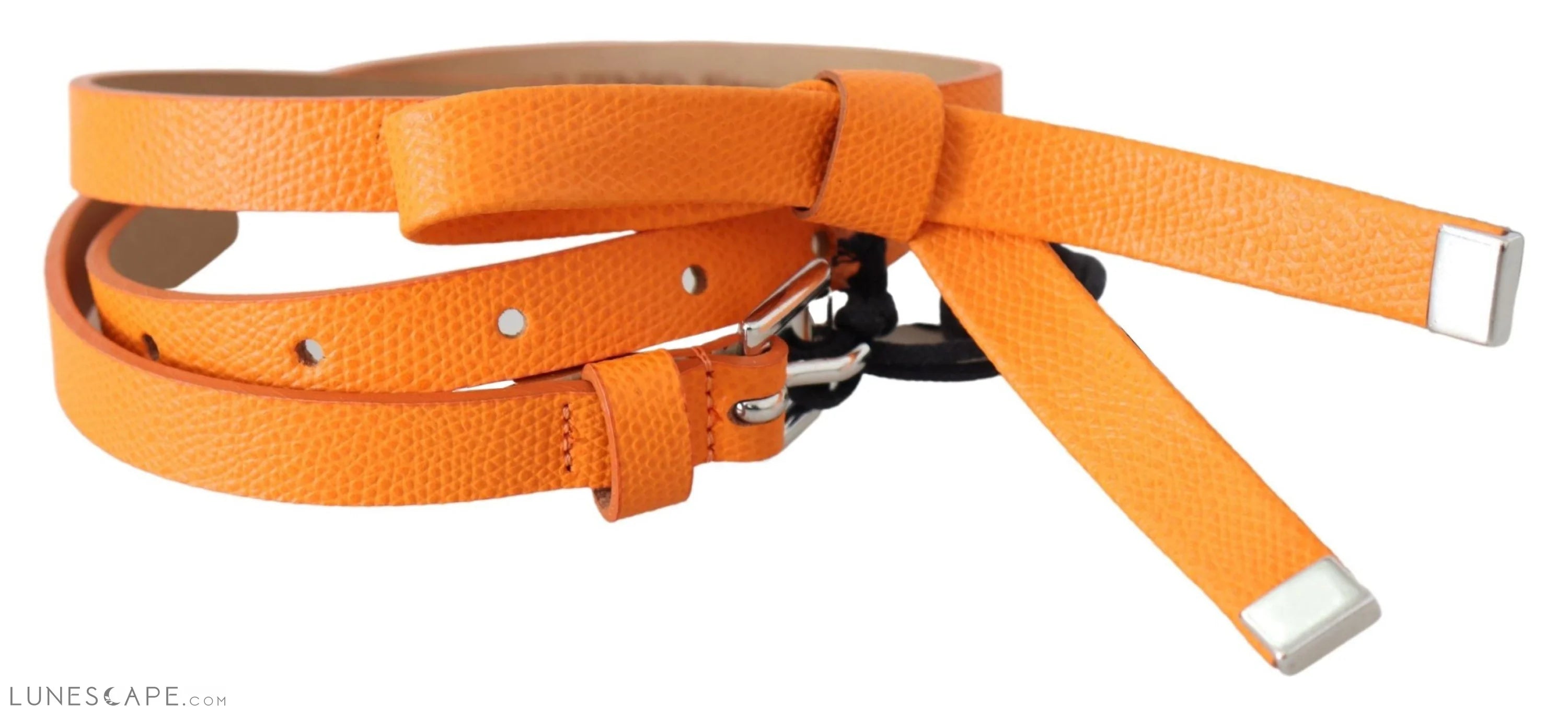 Scervino Street Elegant Leather Double Buckle Belt LUNESCAPE