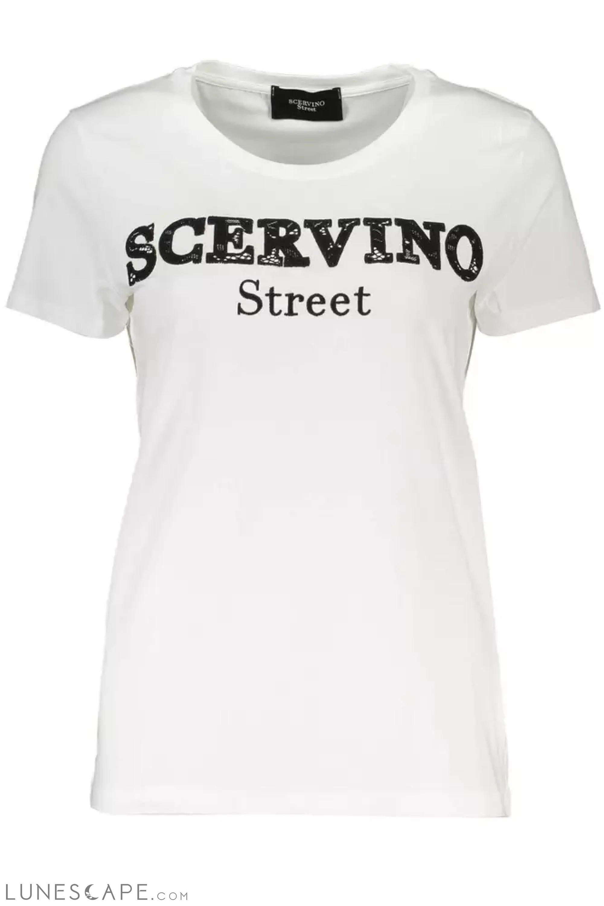 Scervino Street White Cotton Women Top LUNESCAPE