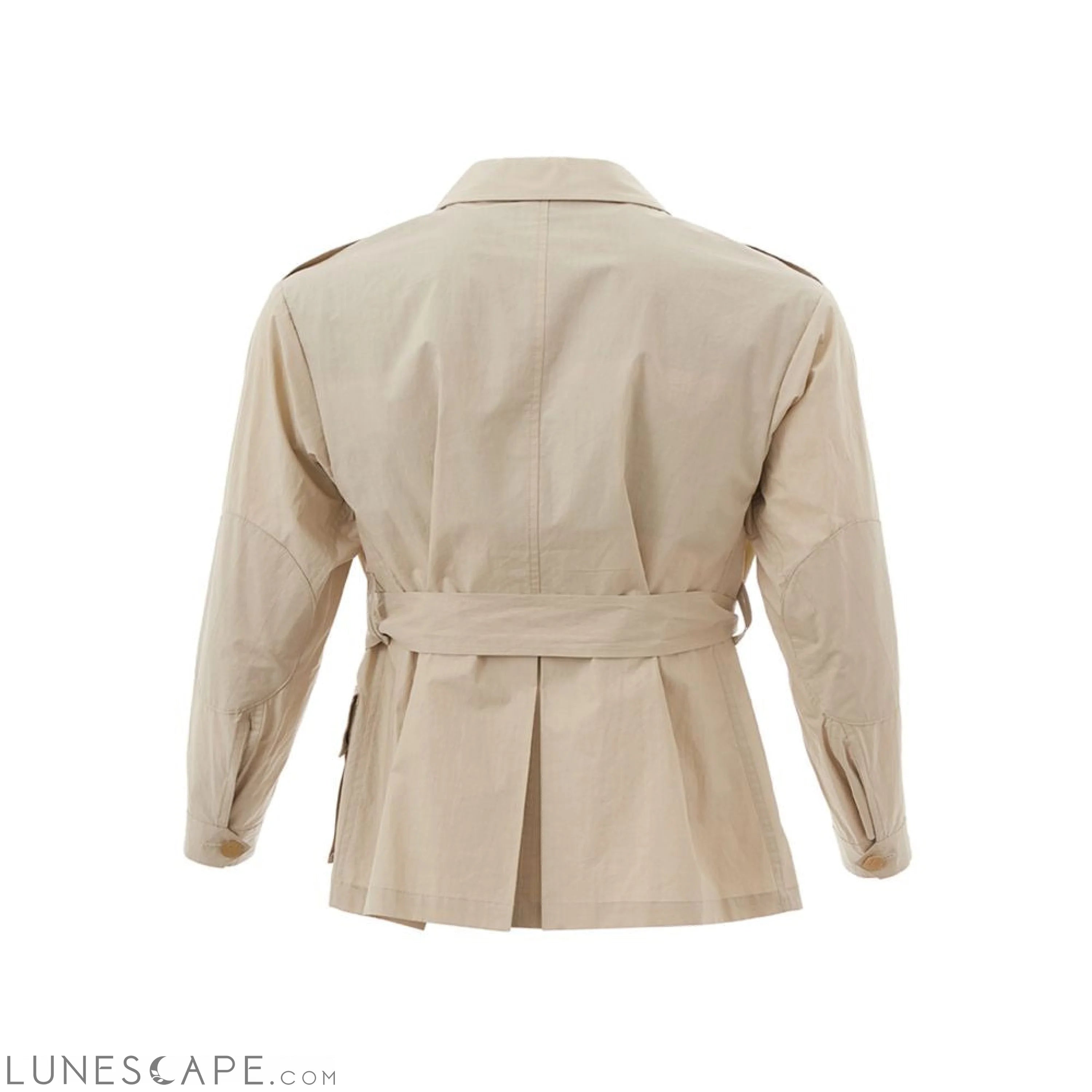 Sealup Elegant Beige Cotton Field Jacket Women IT44|L Field Jackets - Women