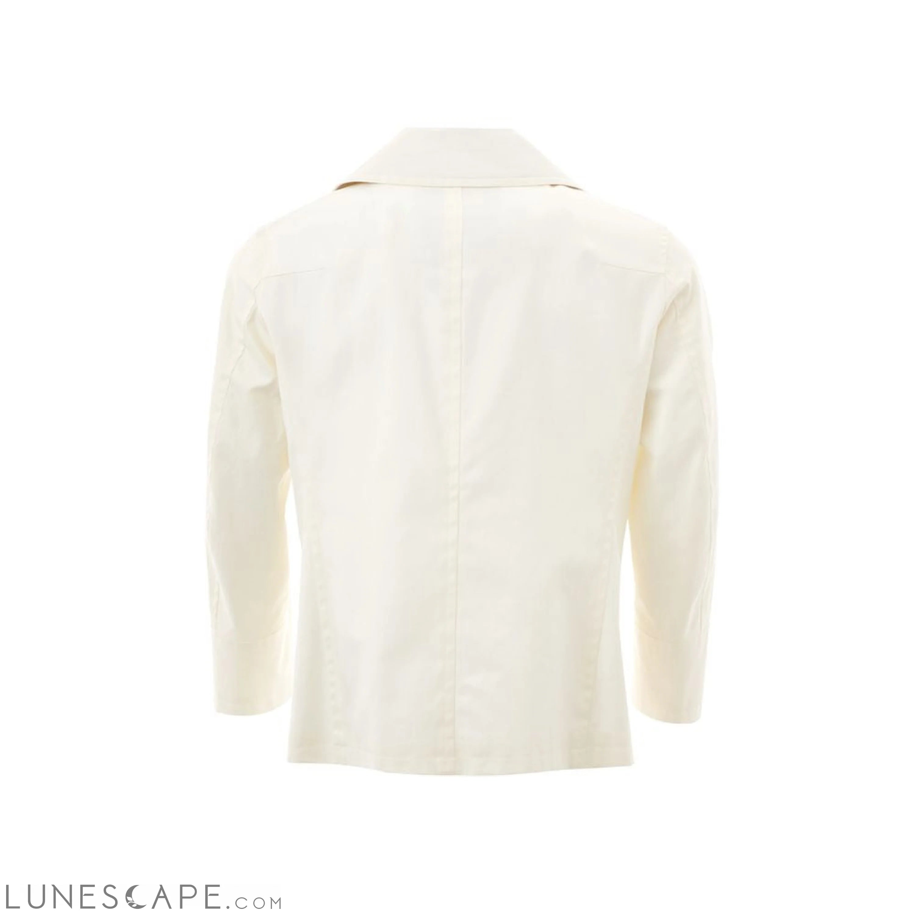 Sealup Elegant White Cotton Jacket for Men LUNESCAPE