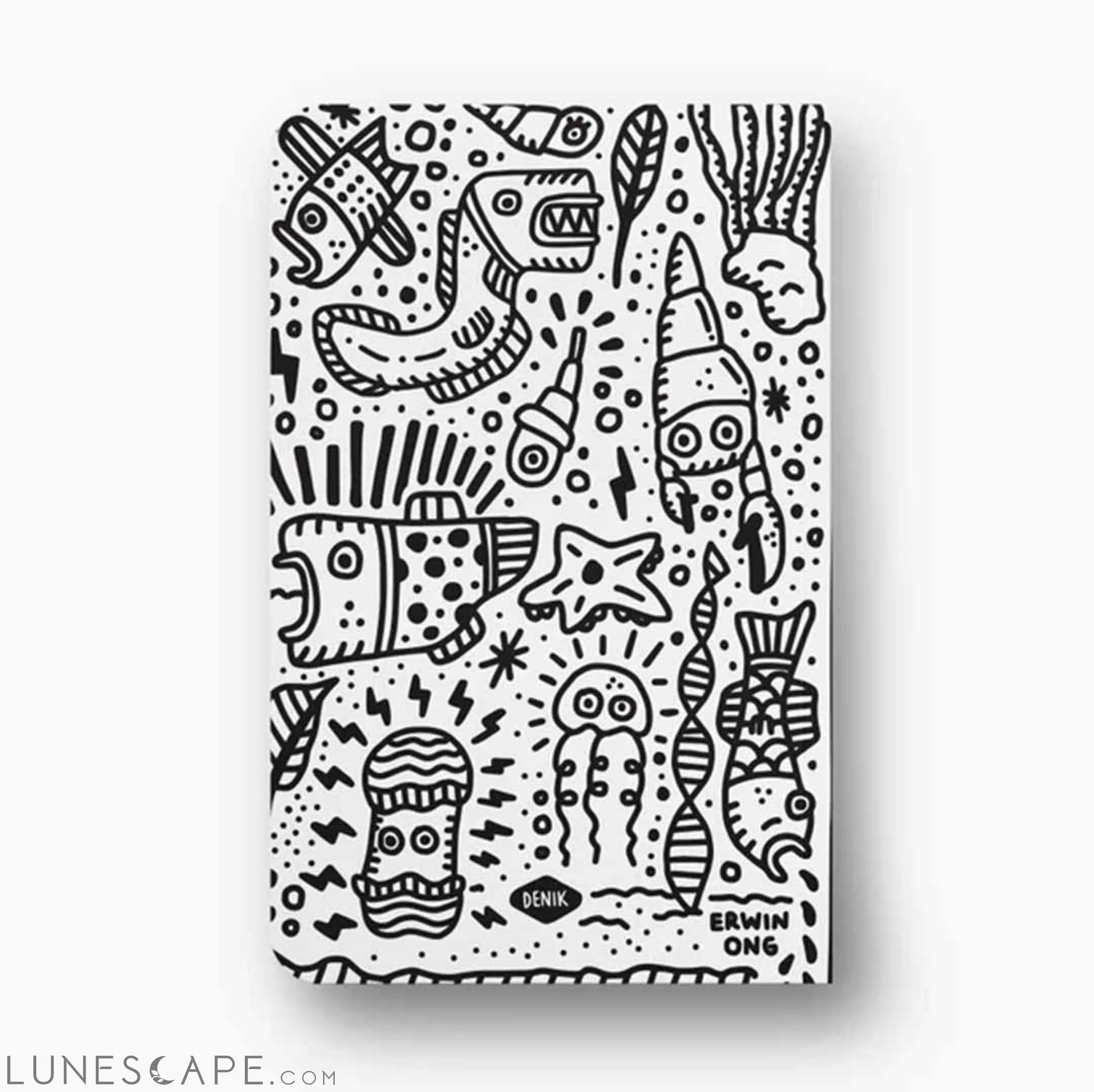 Seascape Outlines - Softcover Classic Layflat Notebook - Denik x Erwin LUNESCAPE