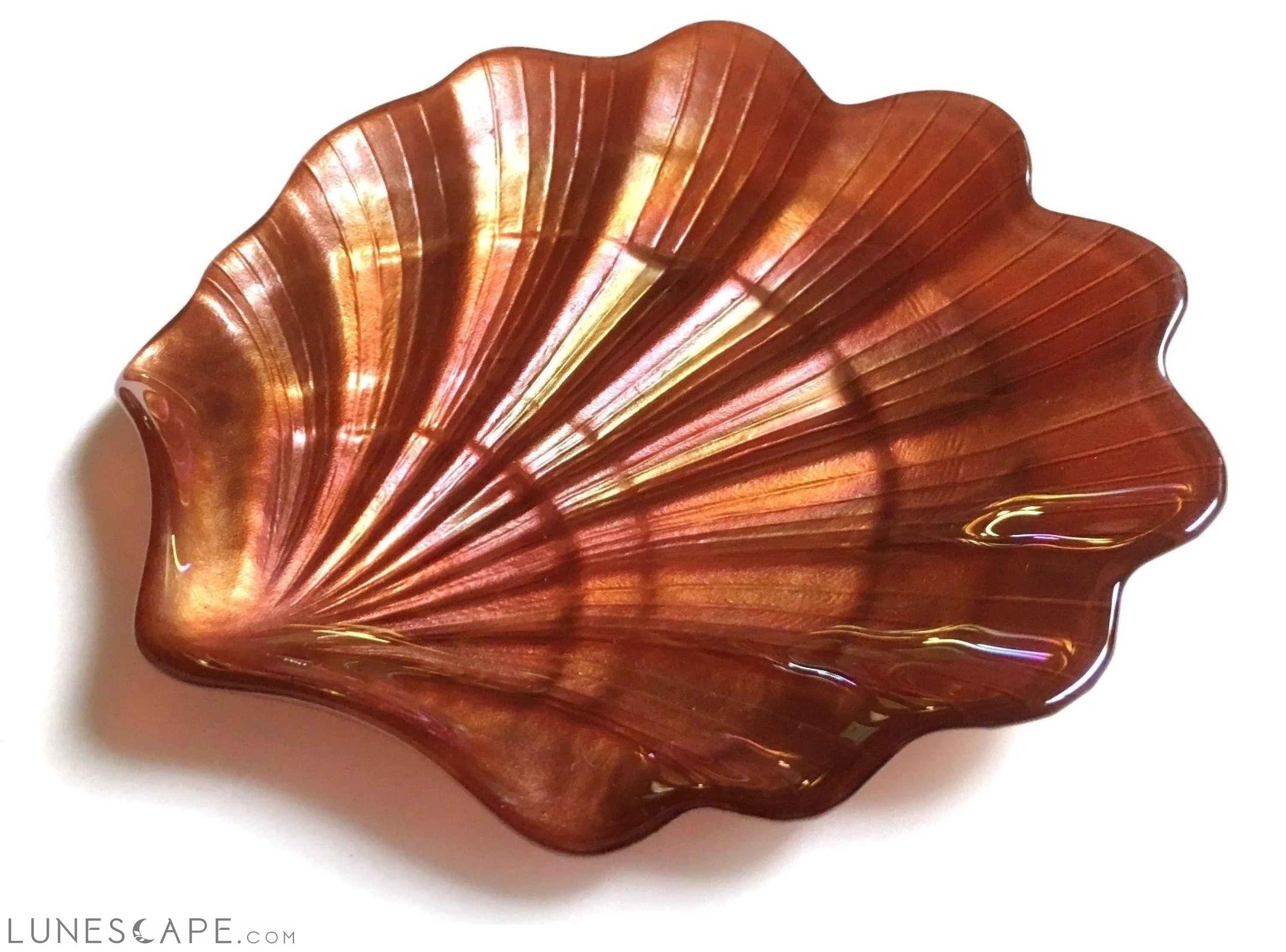 Seashell Copper 5.5" Canapé Plates - Set of 4 LUNESCAPE