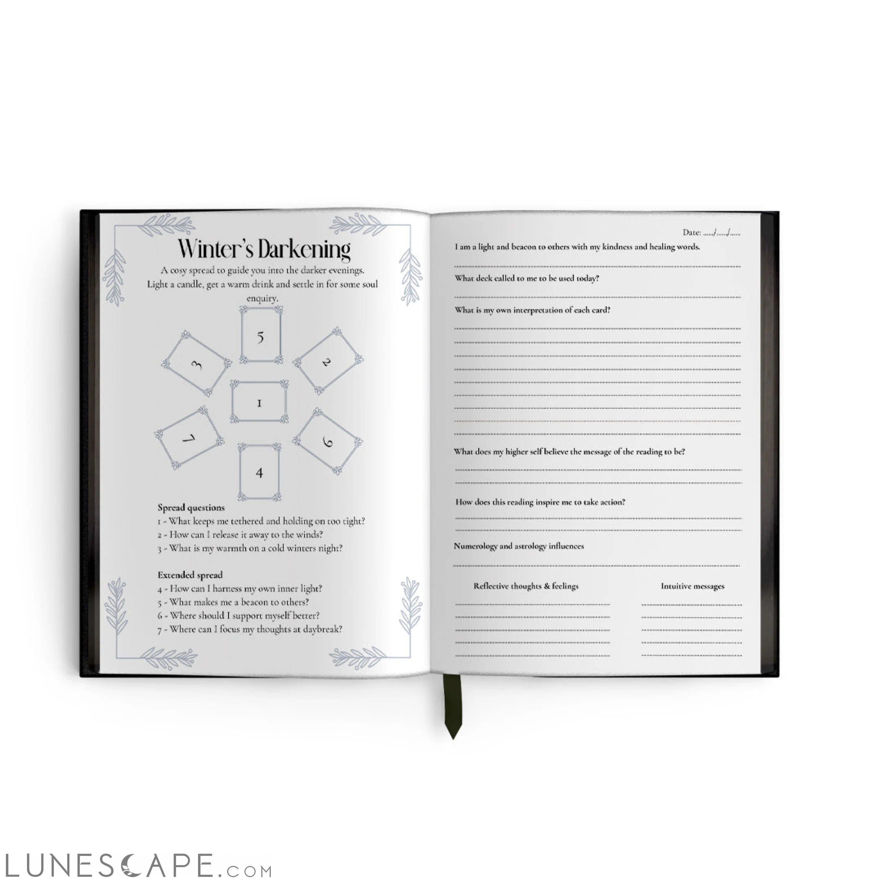 Seasons of Tarot Spread Journal LUNESCAPE