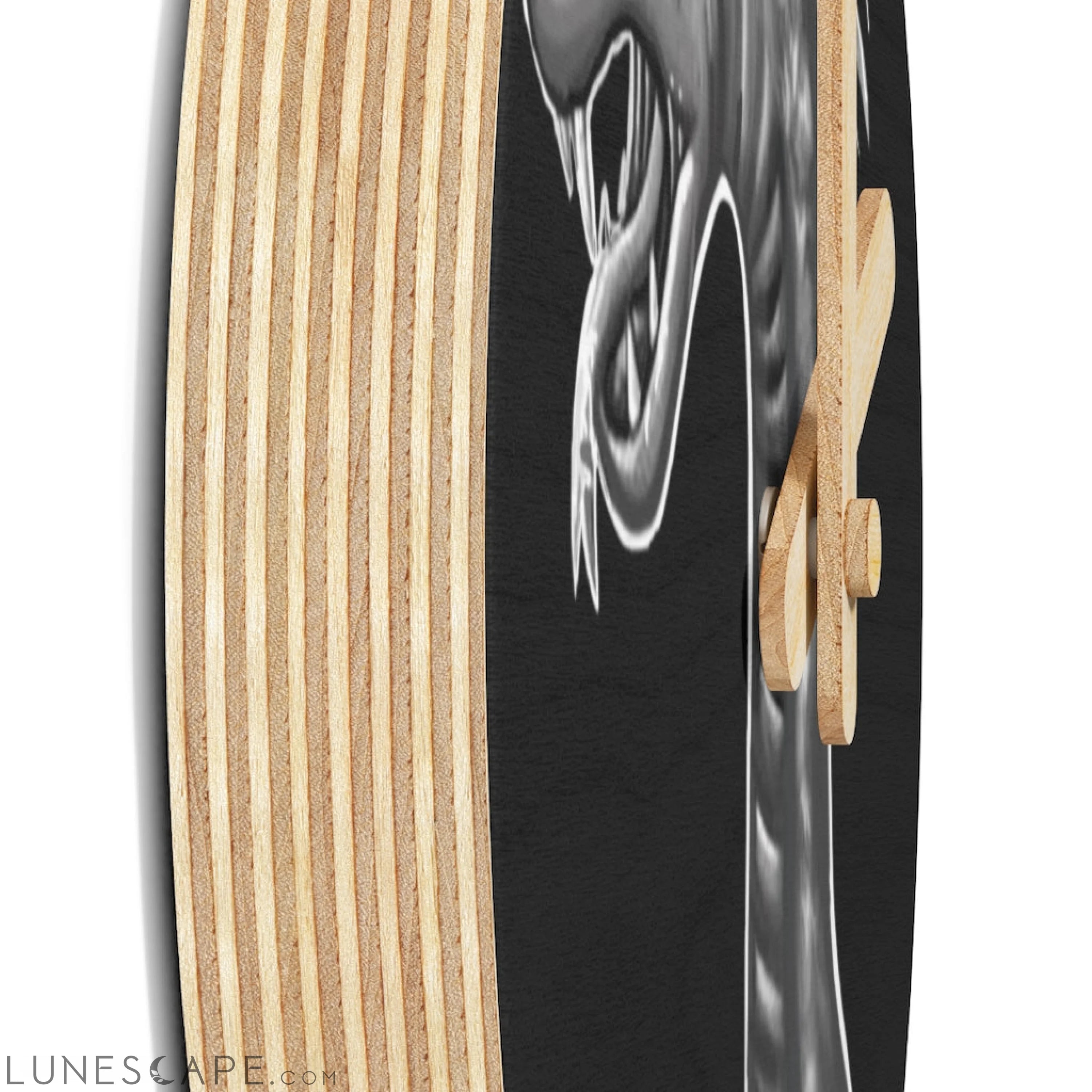 Serpent Wooden Wall Clock LUNESCAPE