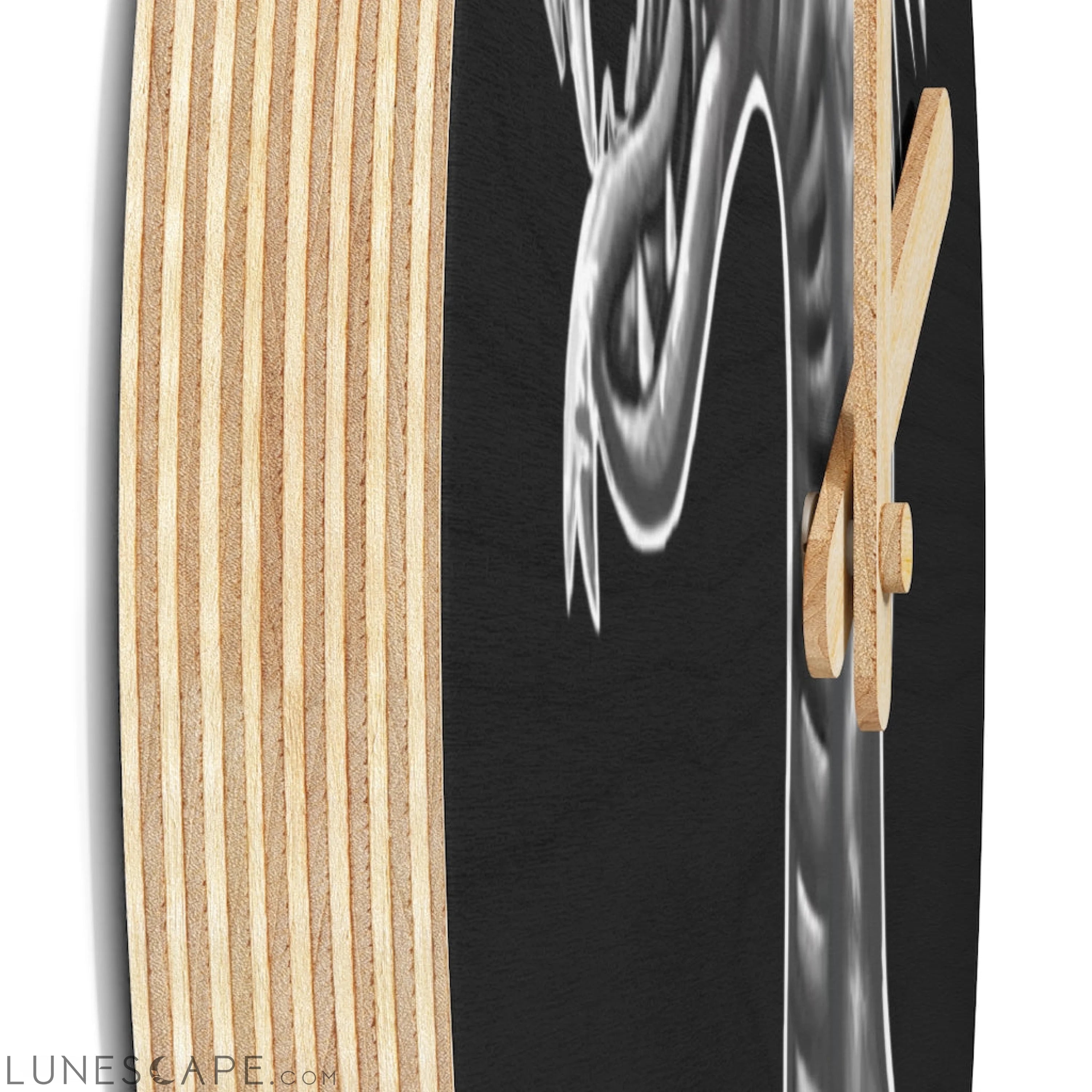 Serpent Wooden Wall Clock LUNESCAPE