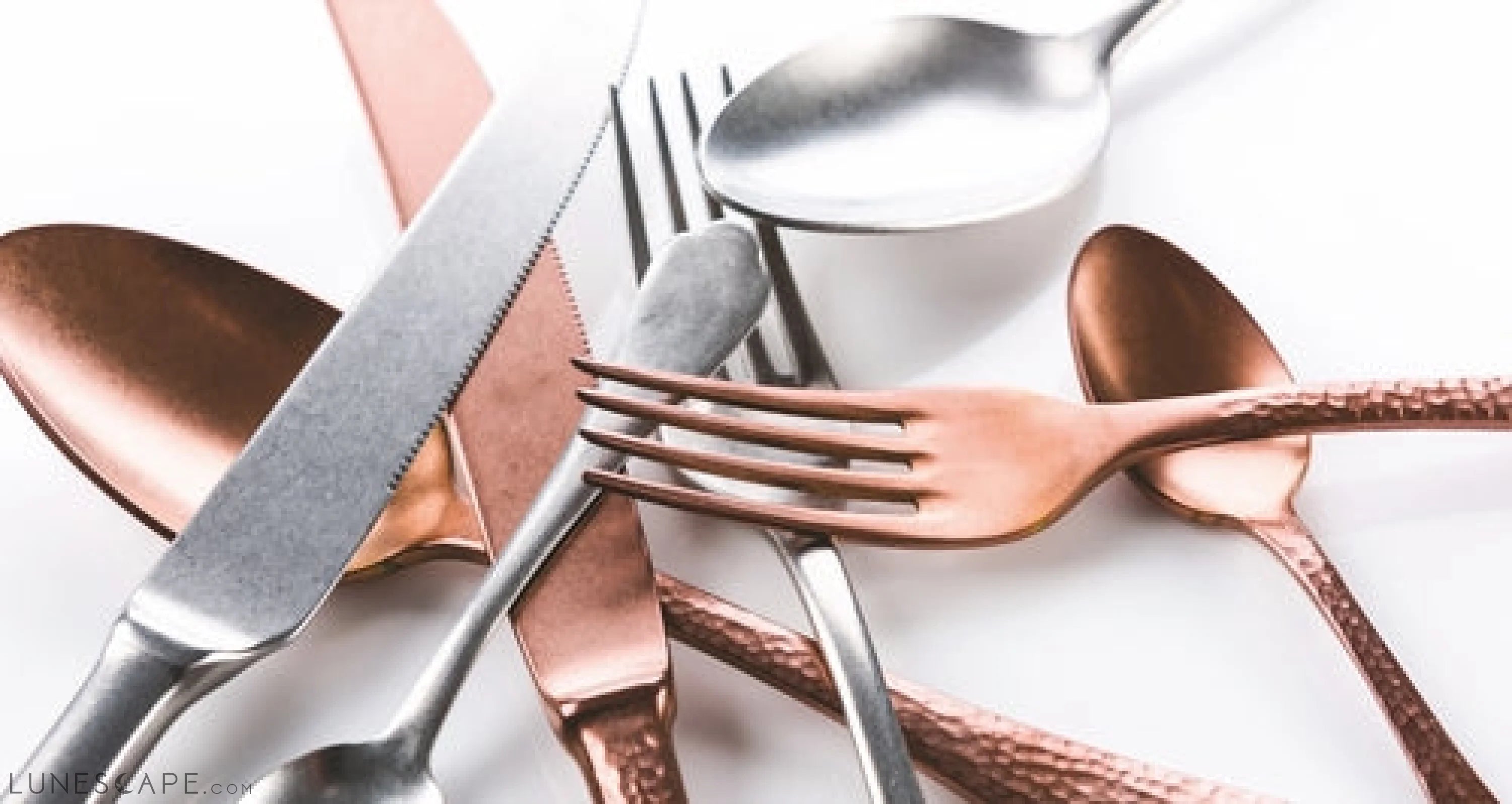 Serving Set (Fork and Spoon) DOLCE VITA PEWTER BRONZE LUNESCAPE