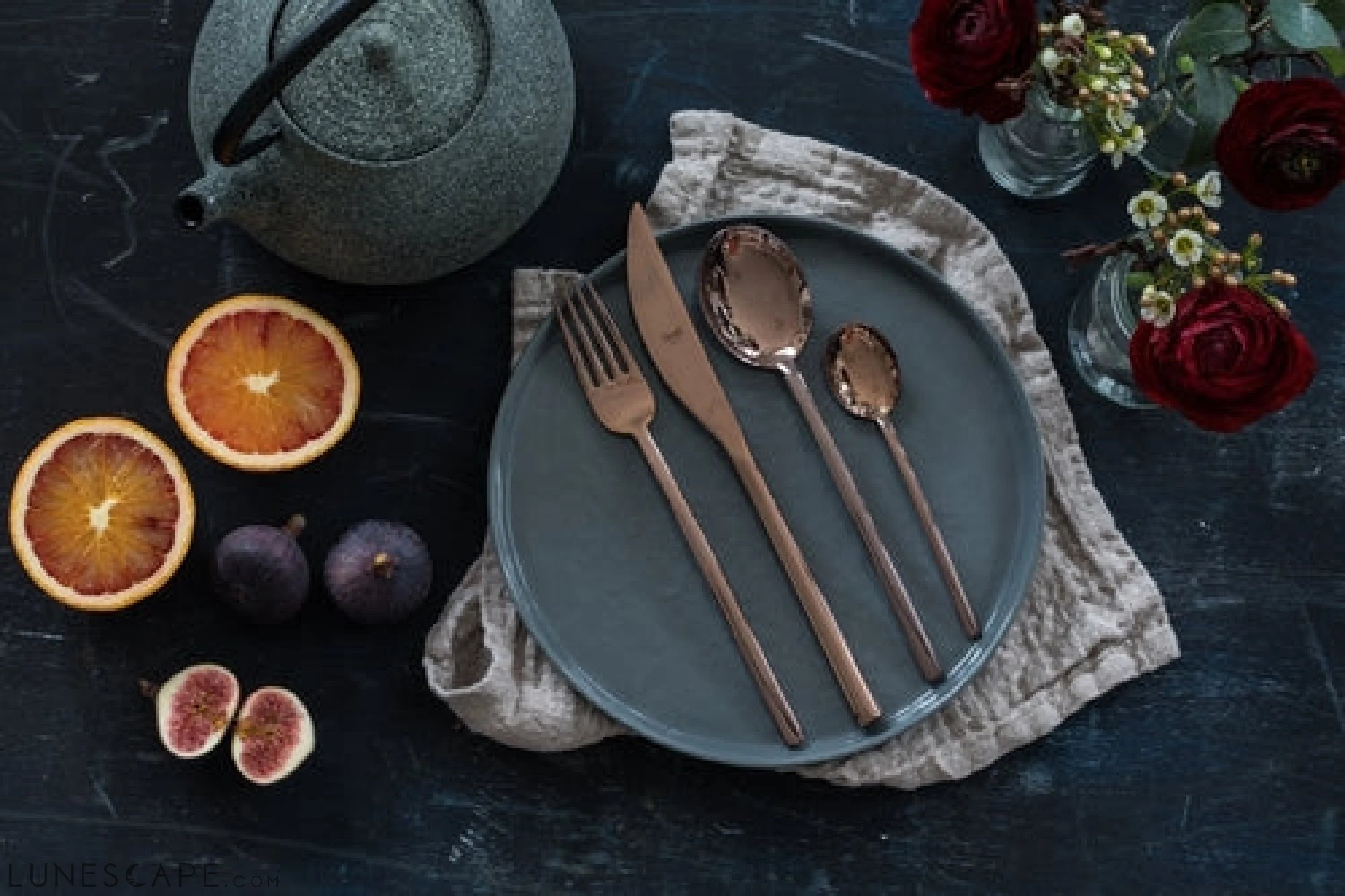 Serving Set (Fork and Spoon) DUE BRONZO LUNESCAPE