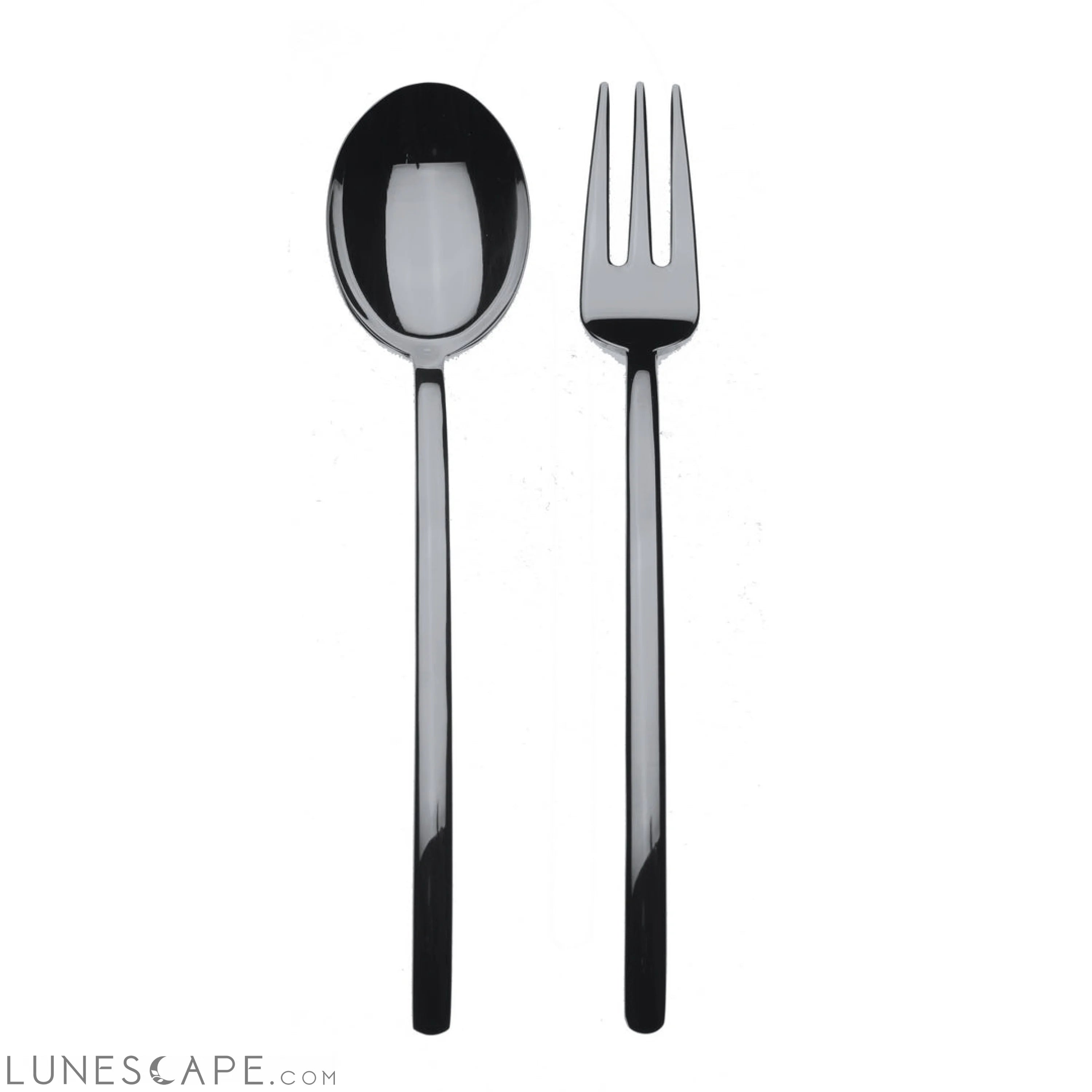 Serving Set (Fork and Spoon) DUE ORO NERO LUNESCAPE