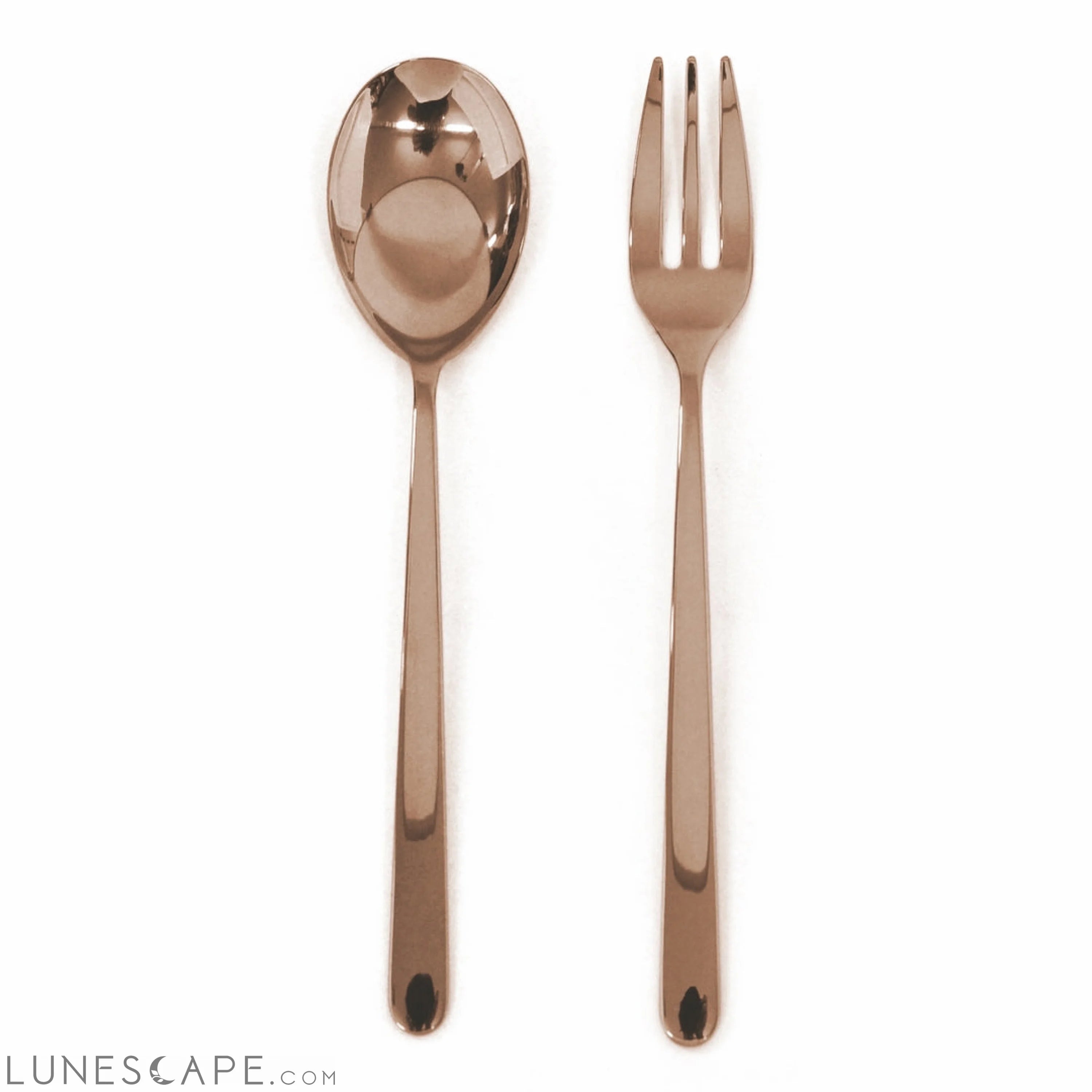 Serving Set (Fork and Spoon) LINEA BRONZO LUNESCAPE