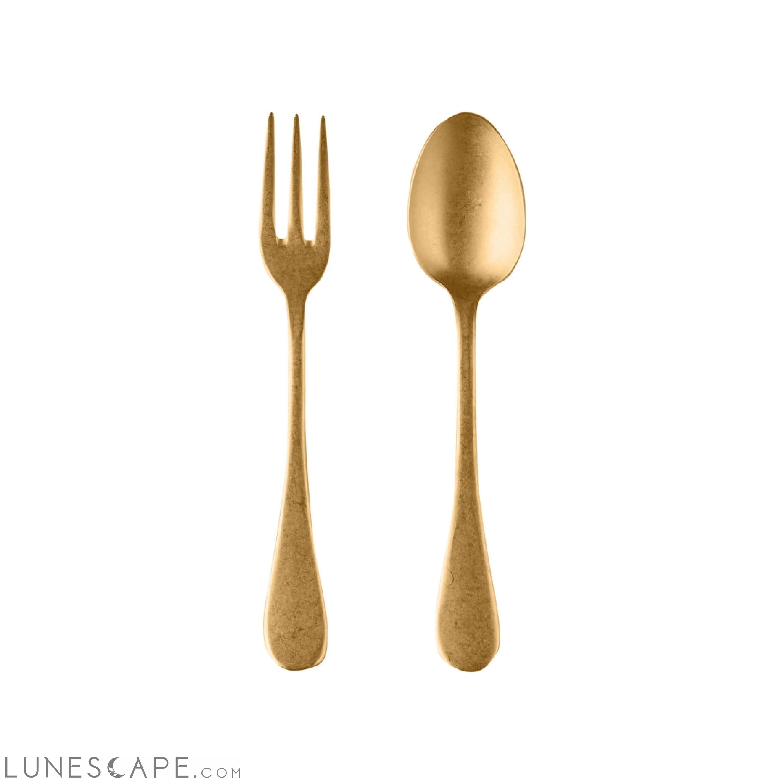 Serving Set (Fork and Spoon) VINTAGE ORO LUNESCAPE