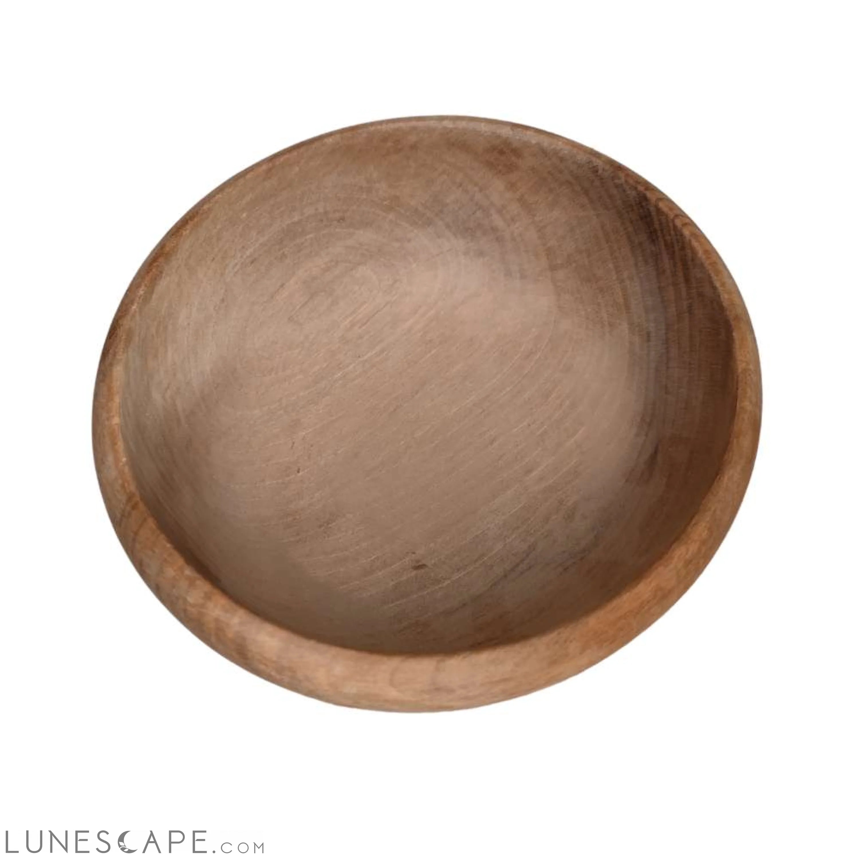 Set of 2 Bols Famille Handmade Wooden Serving Bowls LUNESCAPE