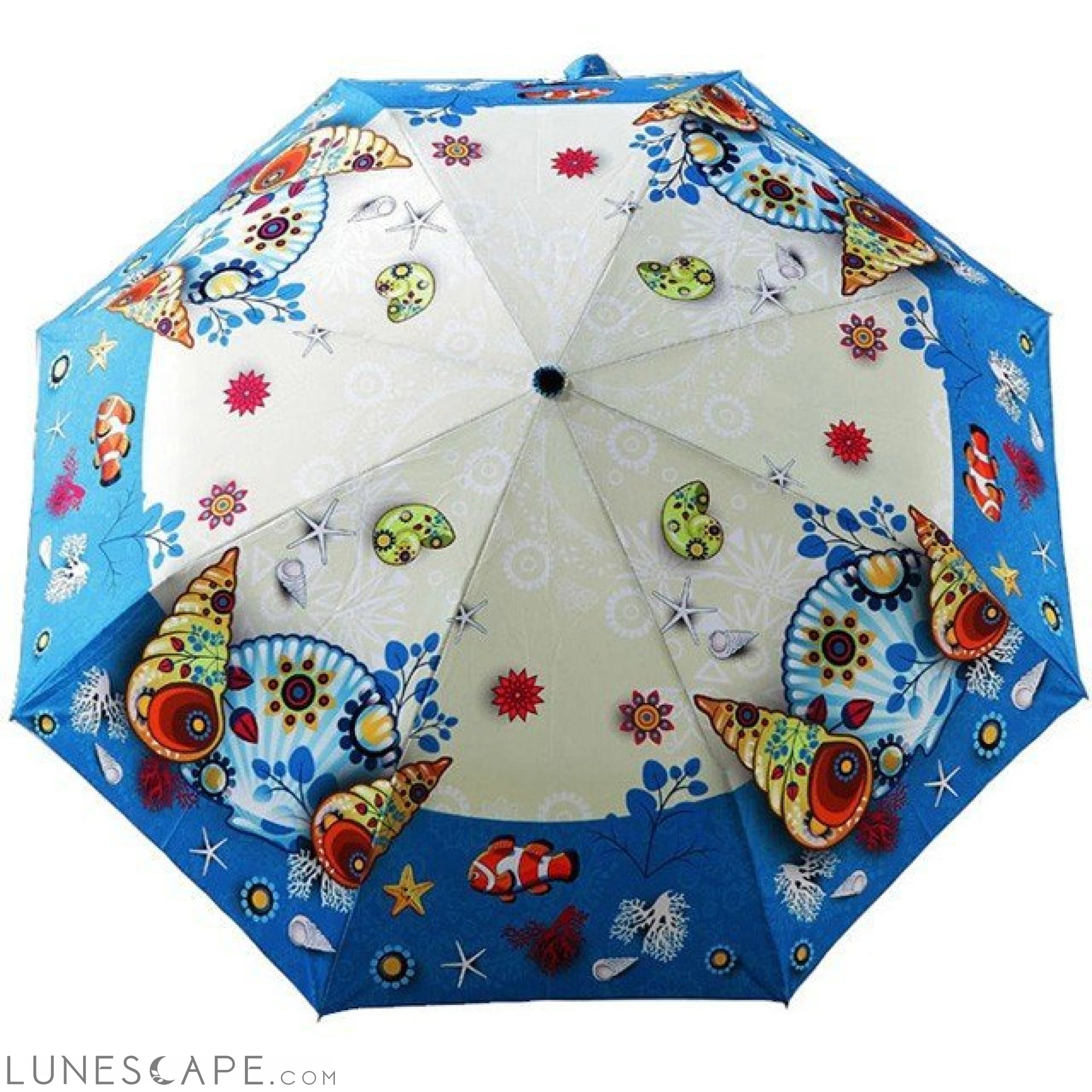 Shell Pattern Sunny Umbrella LUNESCAPE