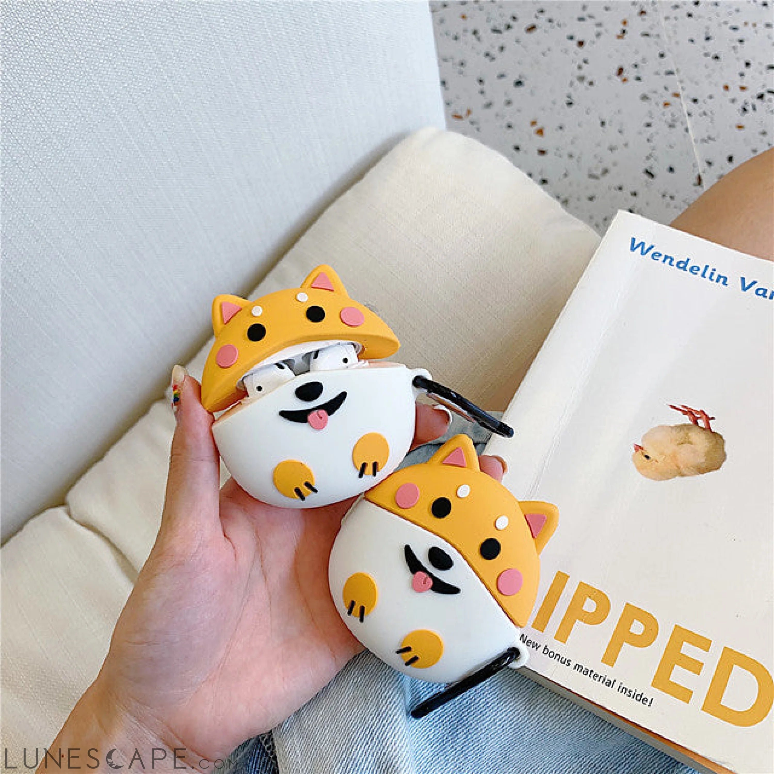 Shiba Inu AirPods Headphone Case Soft LUNESCAPE